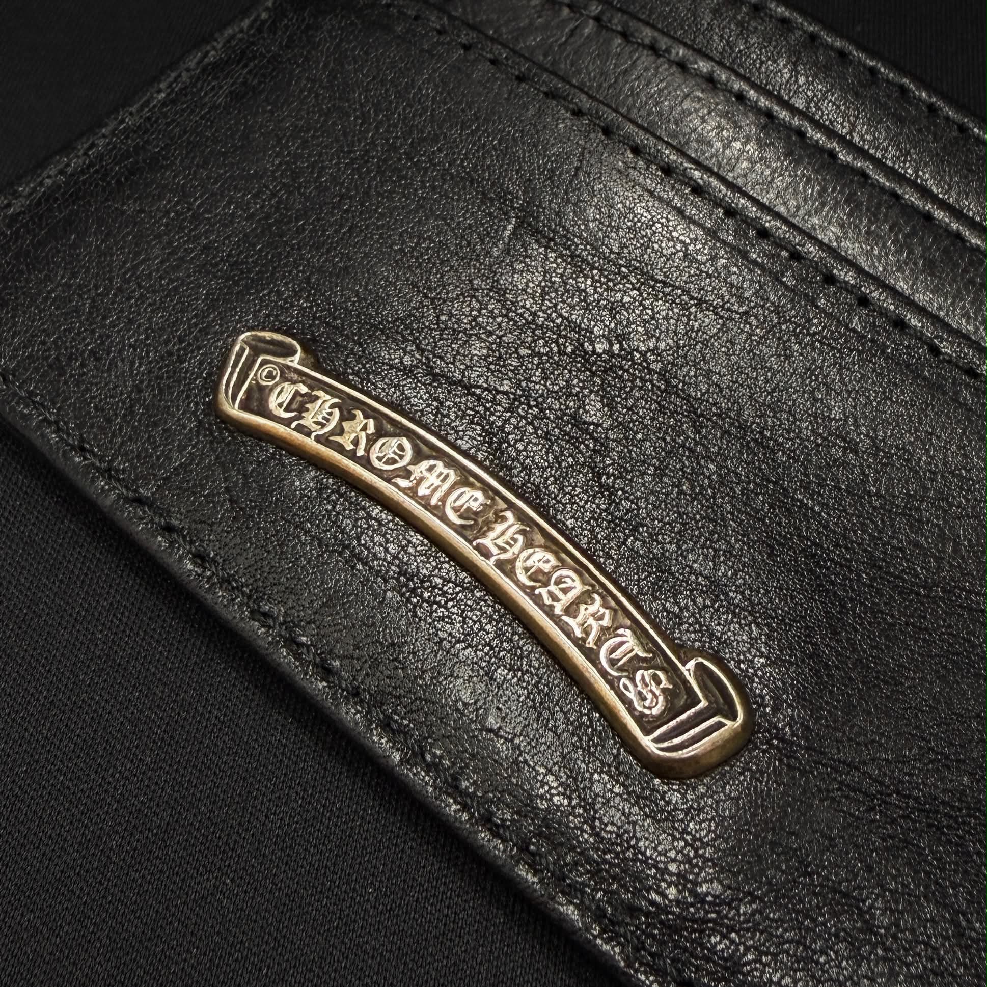 CHROME HEARTS Scroll Double Side Leather Card Case クロムハーツ スクロール ダブルサイド レザーカードケース