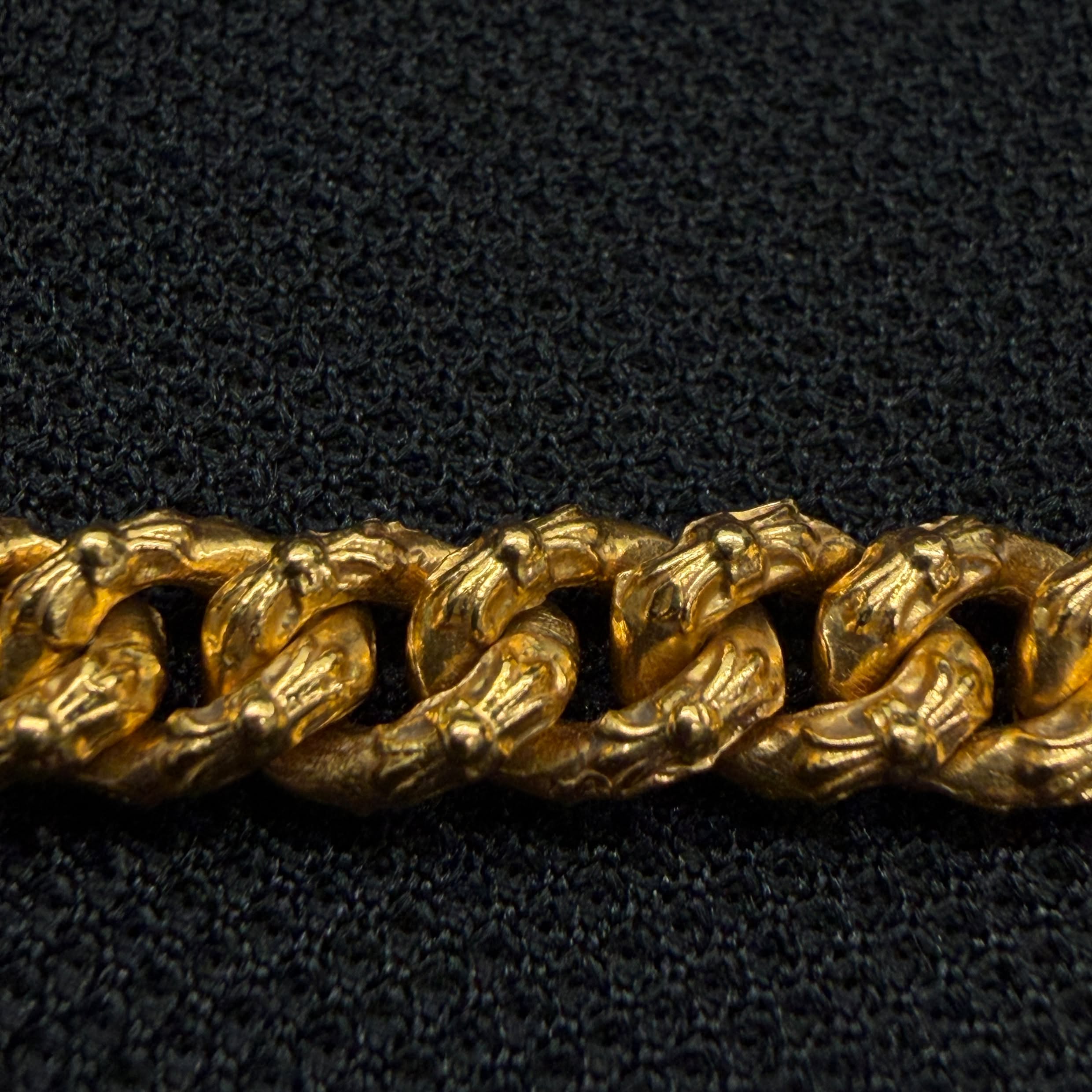 CHROME HEARTS 22K Extra Mini Fancy Necklace Chain 20 Inch クロムハーツ 22K エクストラ ミニ ファンシー ネックレスチェーン 20インチ