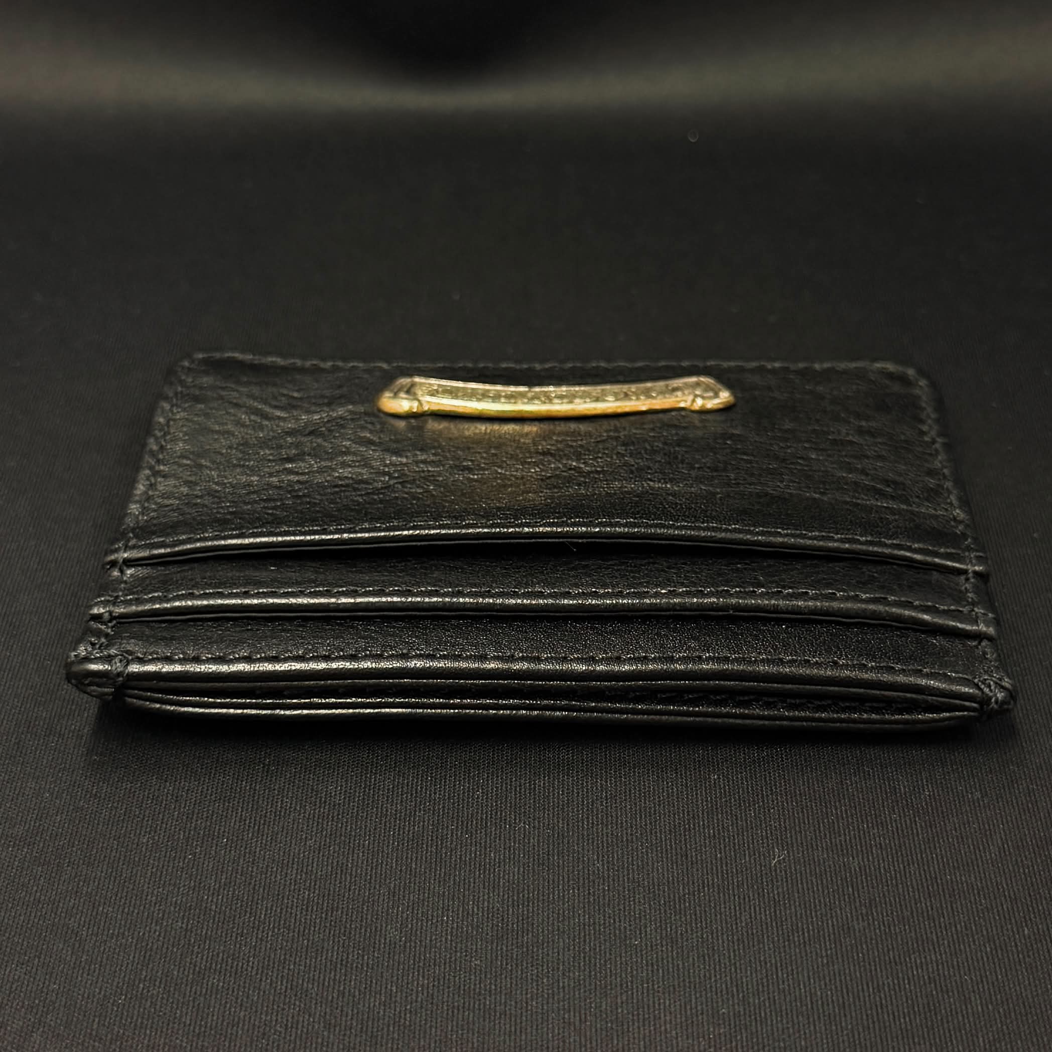 CHROME HEARTS Scroll Double Side Leather Card Case クロムハーツ スクロール ダブルサイド レザーカードケース