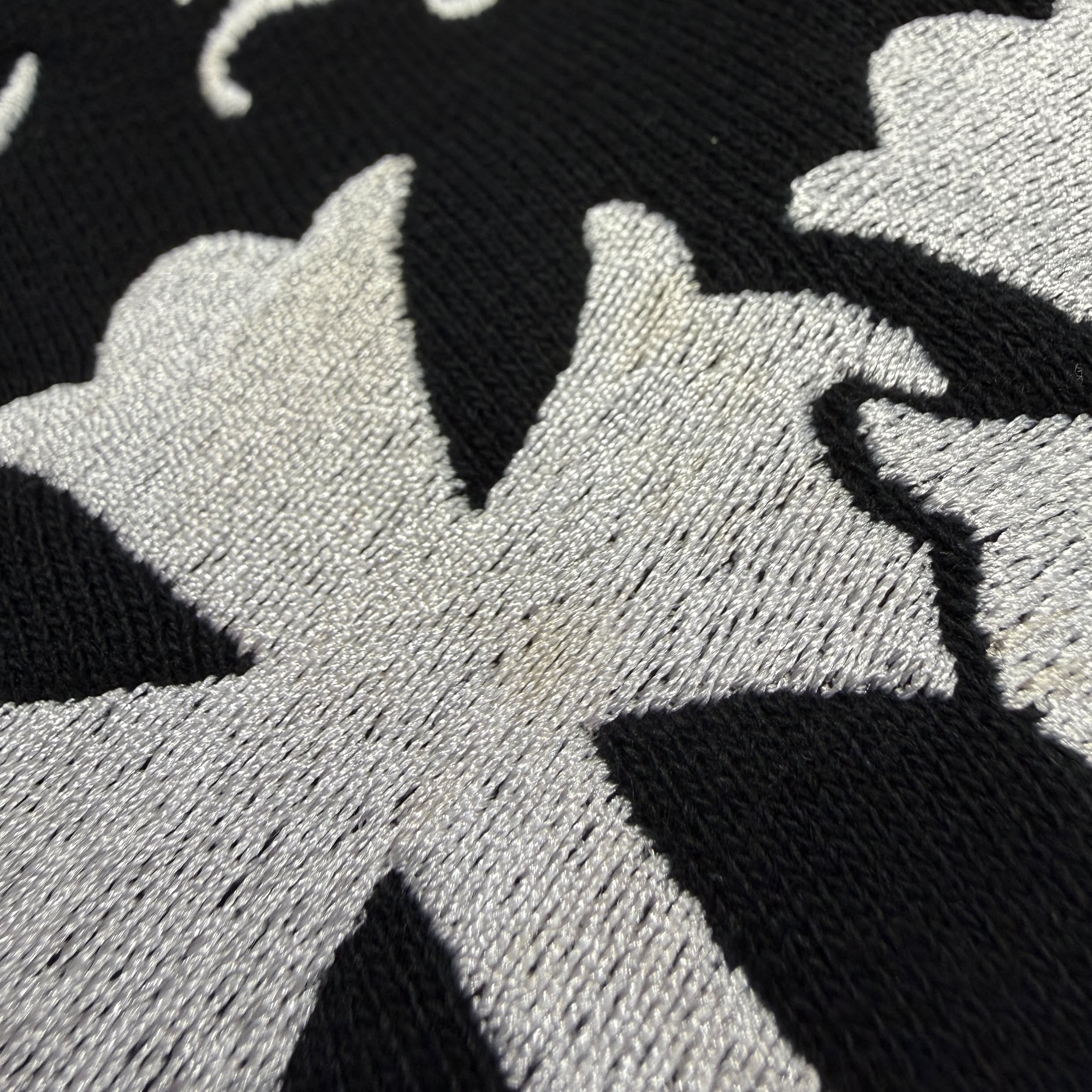CHROME HEARTS King Taco 3 Cemetery Cross Embroidery Sweat Shirt Size L クロムハーツ キングタコ 3セメタリークロス刺繍 スウェットシャツ サイズL