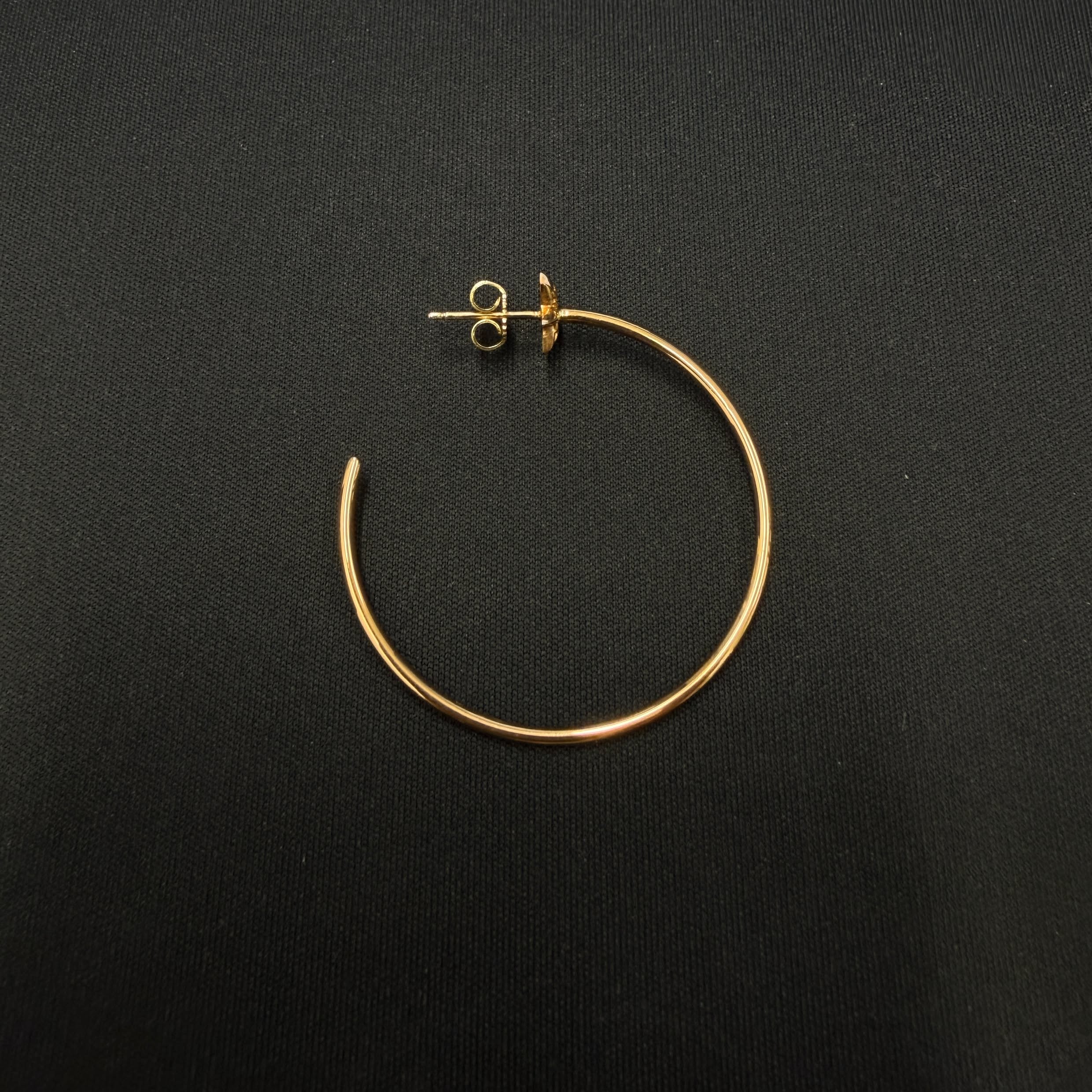 CHROME HEARTS 22K CH Star Hoop Earring クロムハーツ 22K CHスター フープ イヤリング ピアス