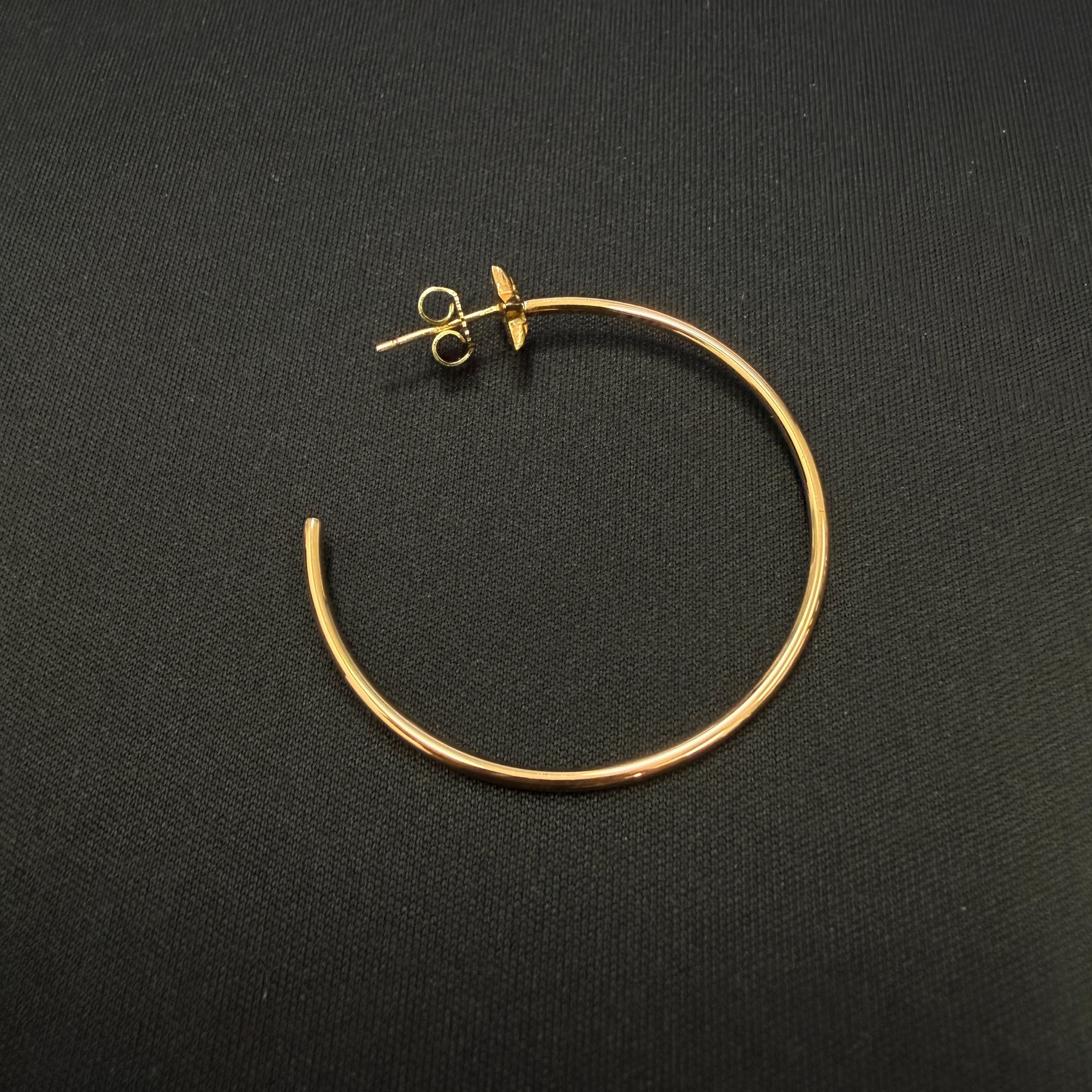 CHROME HEARTS 22K CH Star Hoop Earring クロムハーツ 22K CHスター フープ イヤリング ピアス