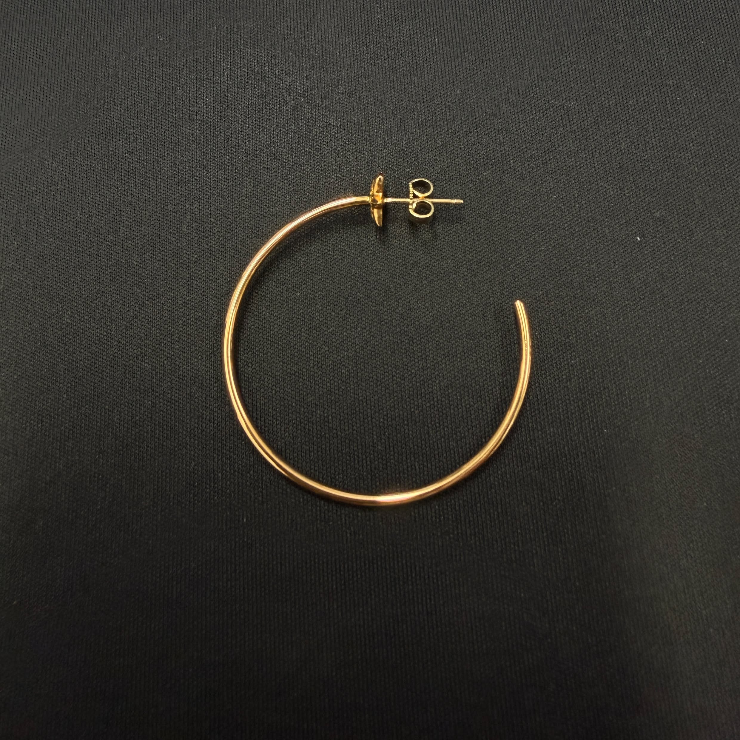 CHROME HEARTS 22K CH Star Hoop Earring クロムハーツ 22K CHスター フープ イヤリング ピアス