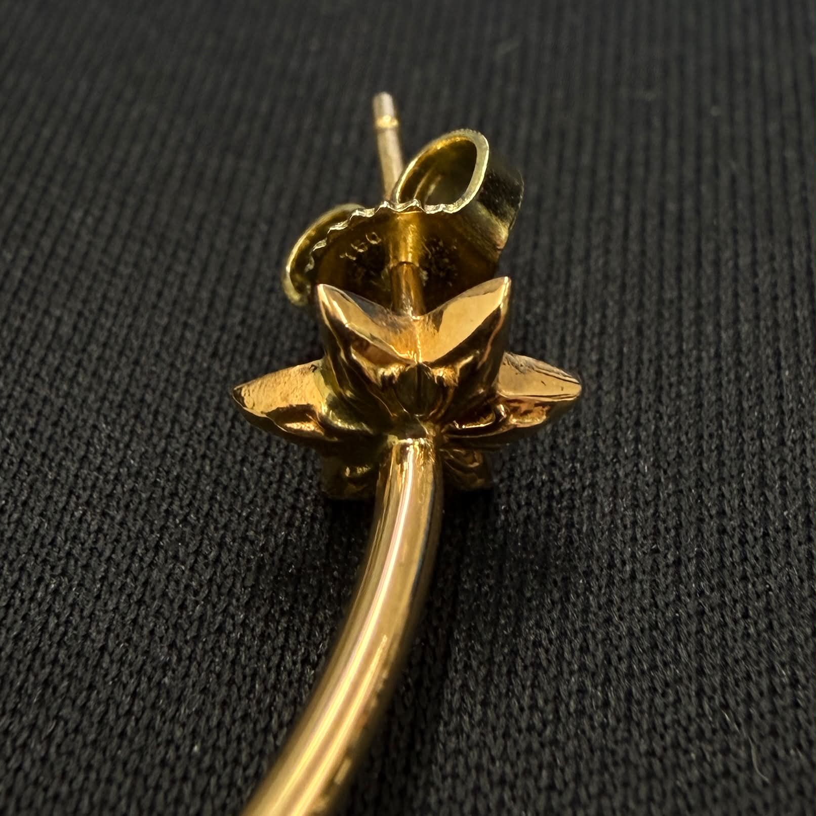 CHROME HEARTS 22K CH Star Hoop Earring クロムハーツ 22K CHスター フープ イヤリング ピアス