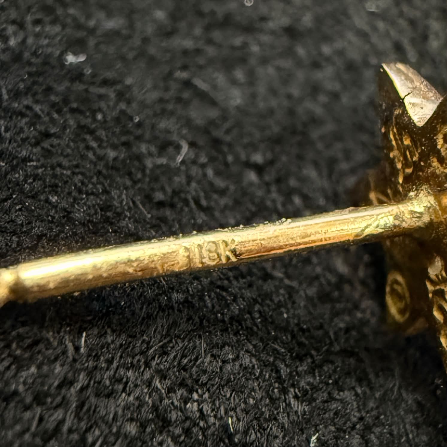 CHROME HEARTS 22K CH Star Hoop Earring クロムハーツ 22K CHスター フープ イヤリング ピアス