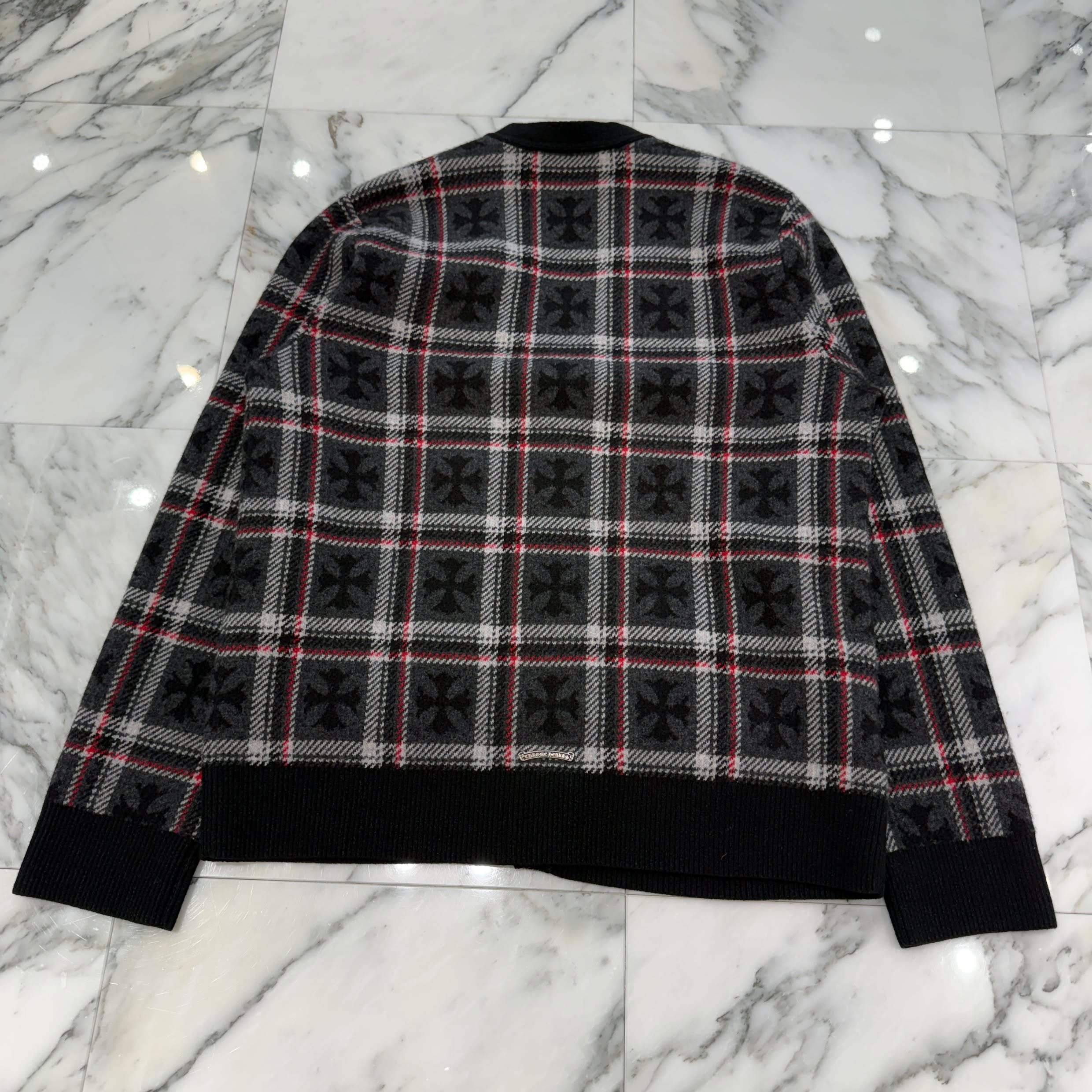 CHROME HEARTS 2025SS CH Plus Cashmere Wool Cardigan Size L クロムハーツ CHプラス カシミヤ ウール カーディガン サイズL