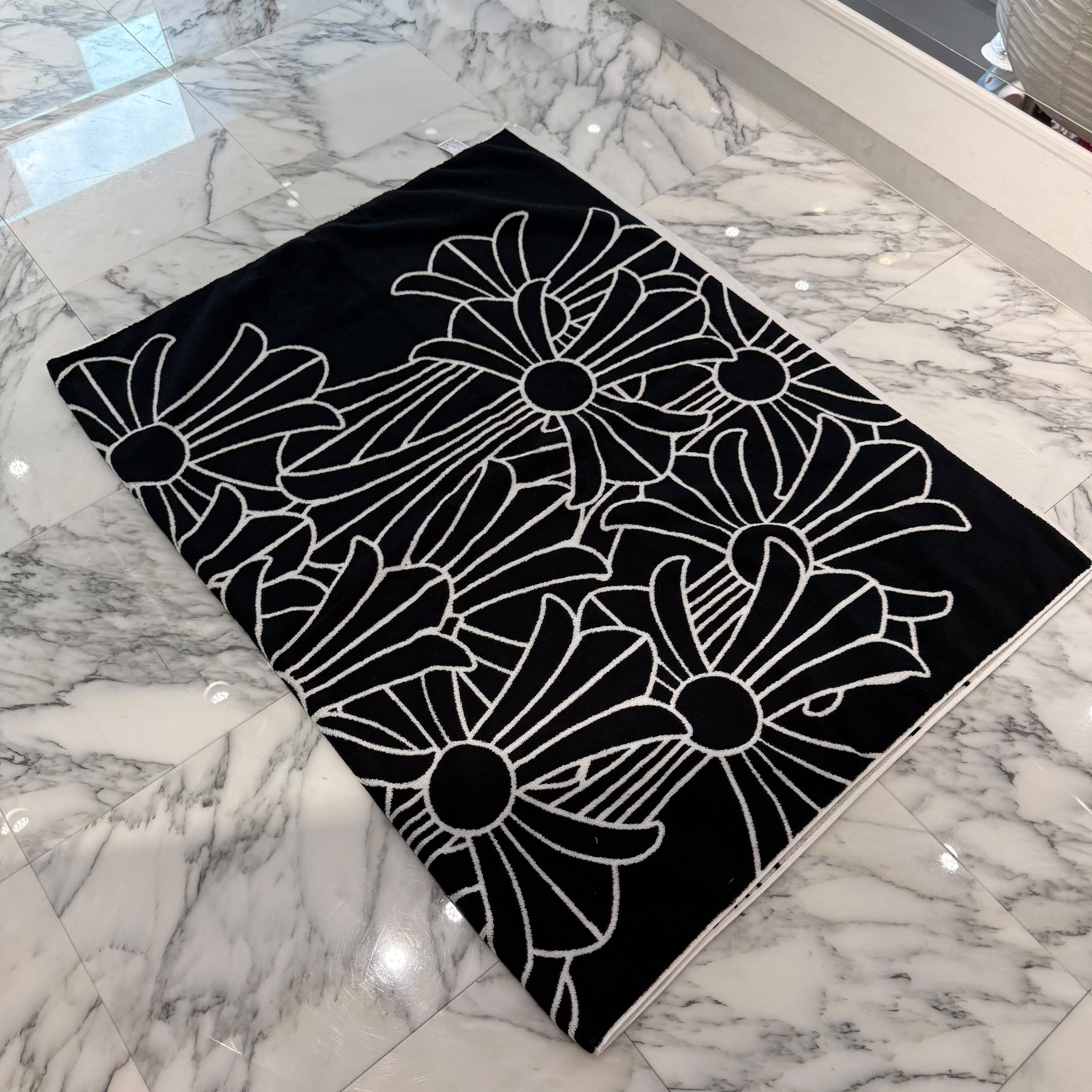 CHROME HEARTS Cemetery Cross Jacquard Beach Towel クロムハーツ