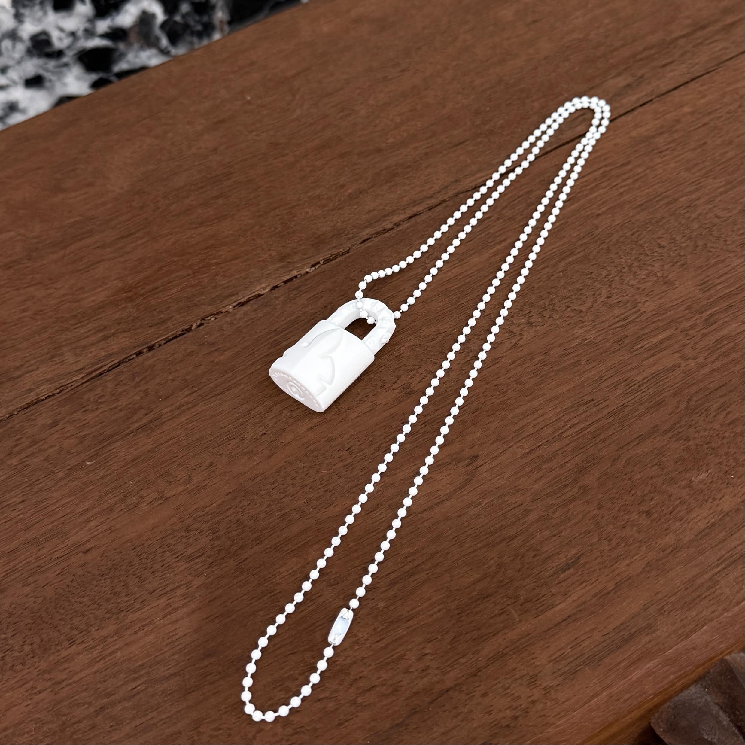 Chrome Hearts パドロック フレアニー シリコン ラバーネックレス CHROME HEARTS 2023SS PADLOCK Flare Knee Silicon Rubber Necklace