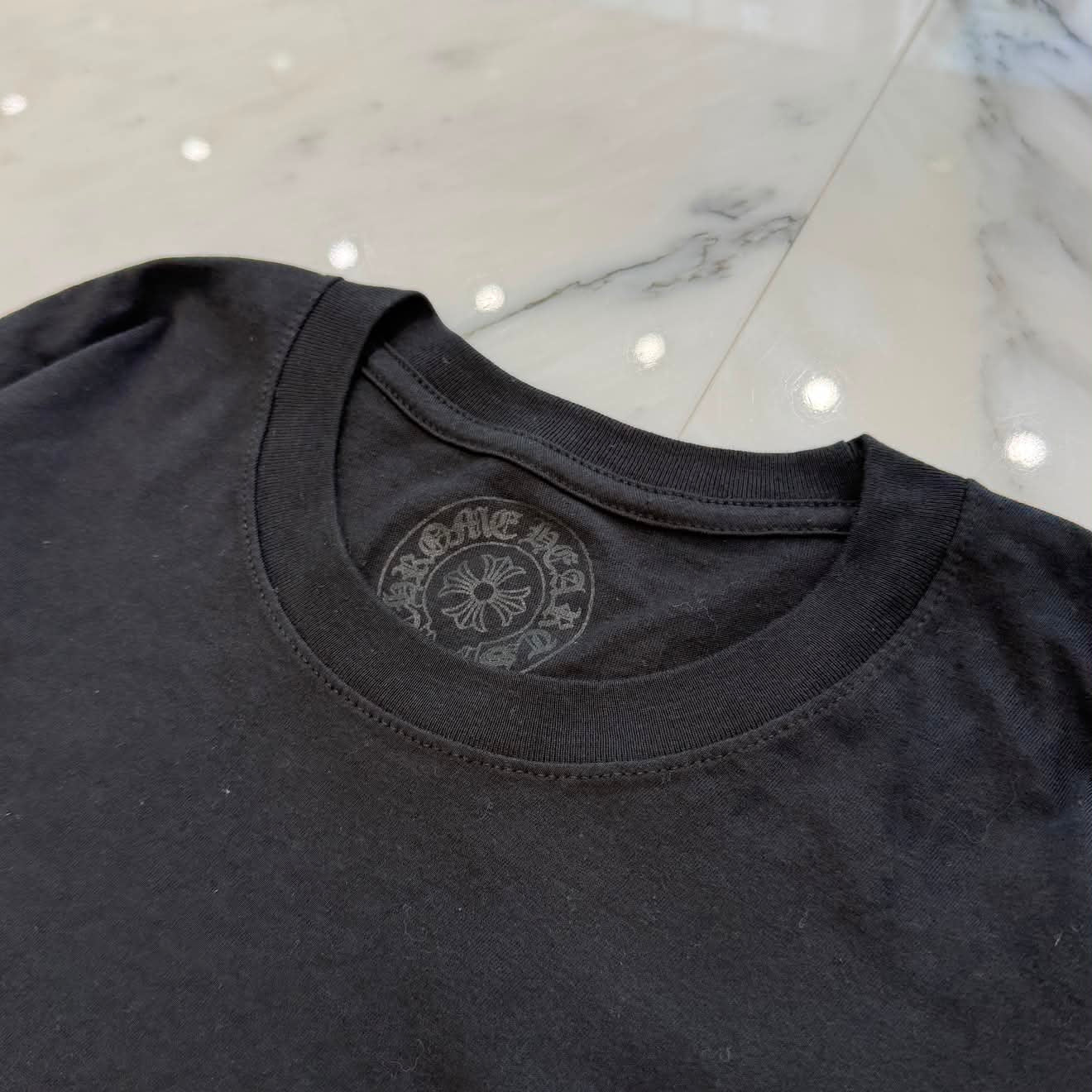 CHROME HEARTS Floral Cross Horseshoe Long Sleeve Tee Size L クロムハーツ フローラルクロス ホースシュー ロングスリーブ Tシャツ サイズL