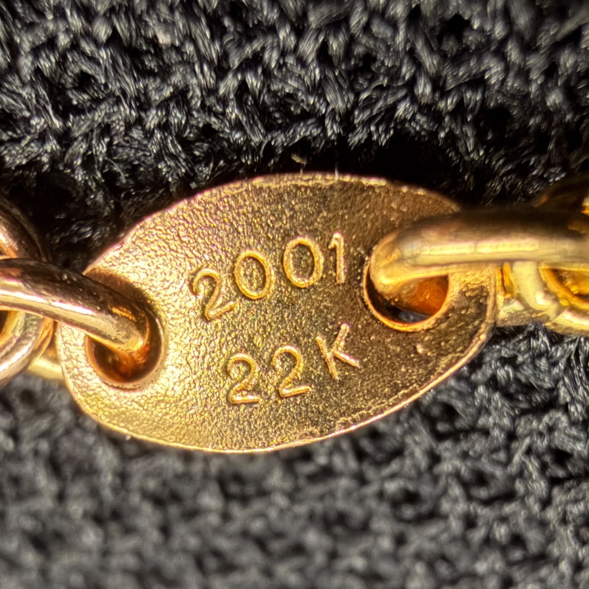 CHROME HEARTS 22K Twist Chain Necklace Size 20 Inch クロムハーツ 22K ツイストチェーン ネックレス サイズ 20インチ