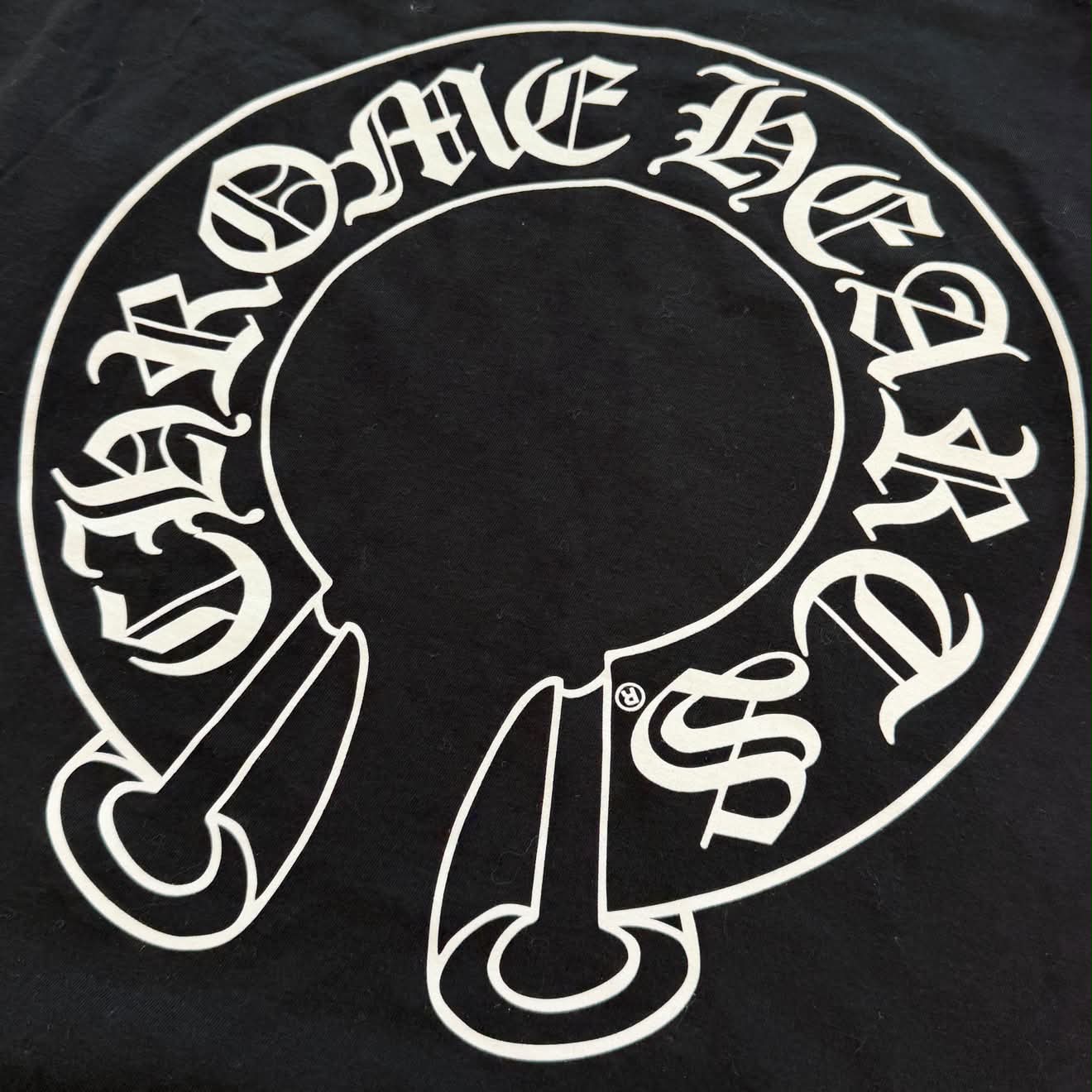 CHROME HEARTS Floral Cross Horseshoe Long Sleeve Tee Size L クロムハーツ フローラルクロス ホースシュー ロングスリーブ Tシャツ サイズL