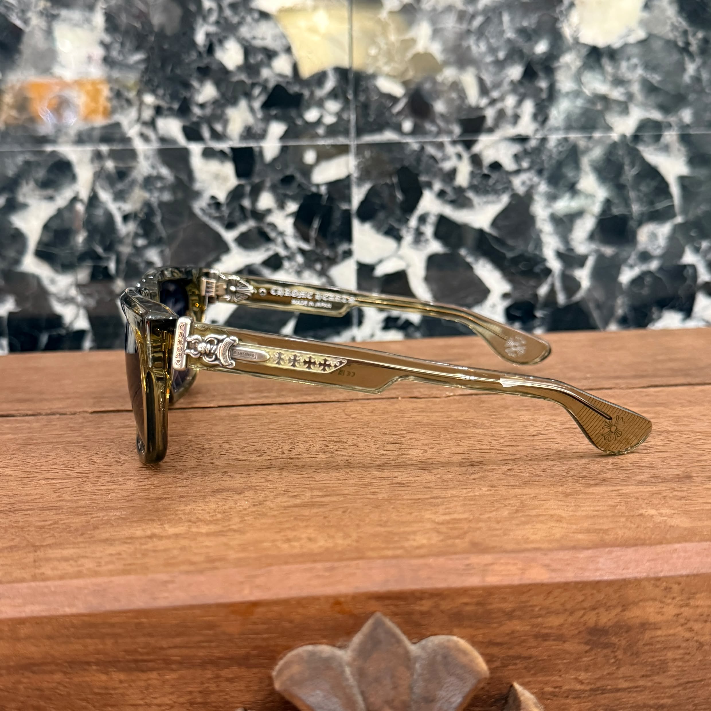 CHROME HEARTS BOX OFFICER Sunglasses Size 56口19-144 クロムハーツ ボックスオフィサー サングラス サイズ56口19-144