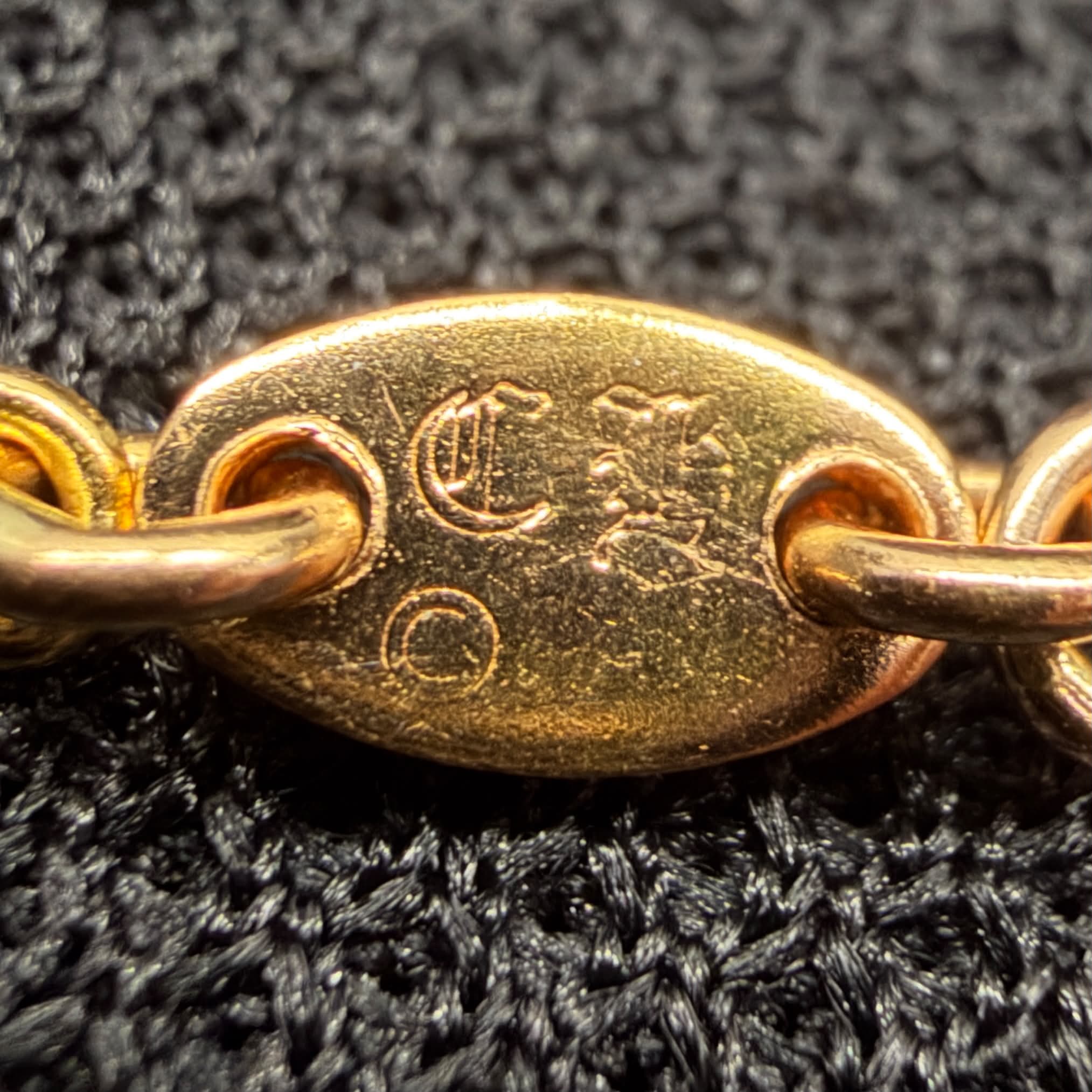 CHROME HEARTS 22K Twist Chain Necklace Size 20 Inch クロムハーツ 22K ツイストチェーン ネックレス サイズ 20インチ