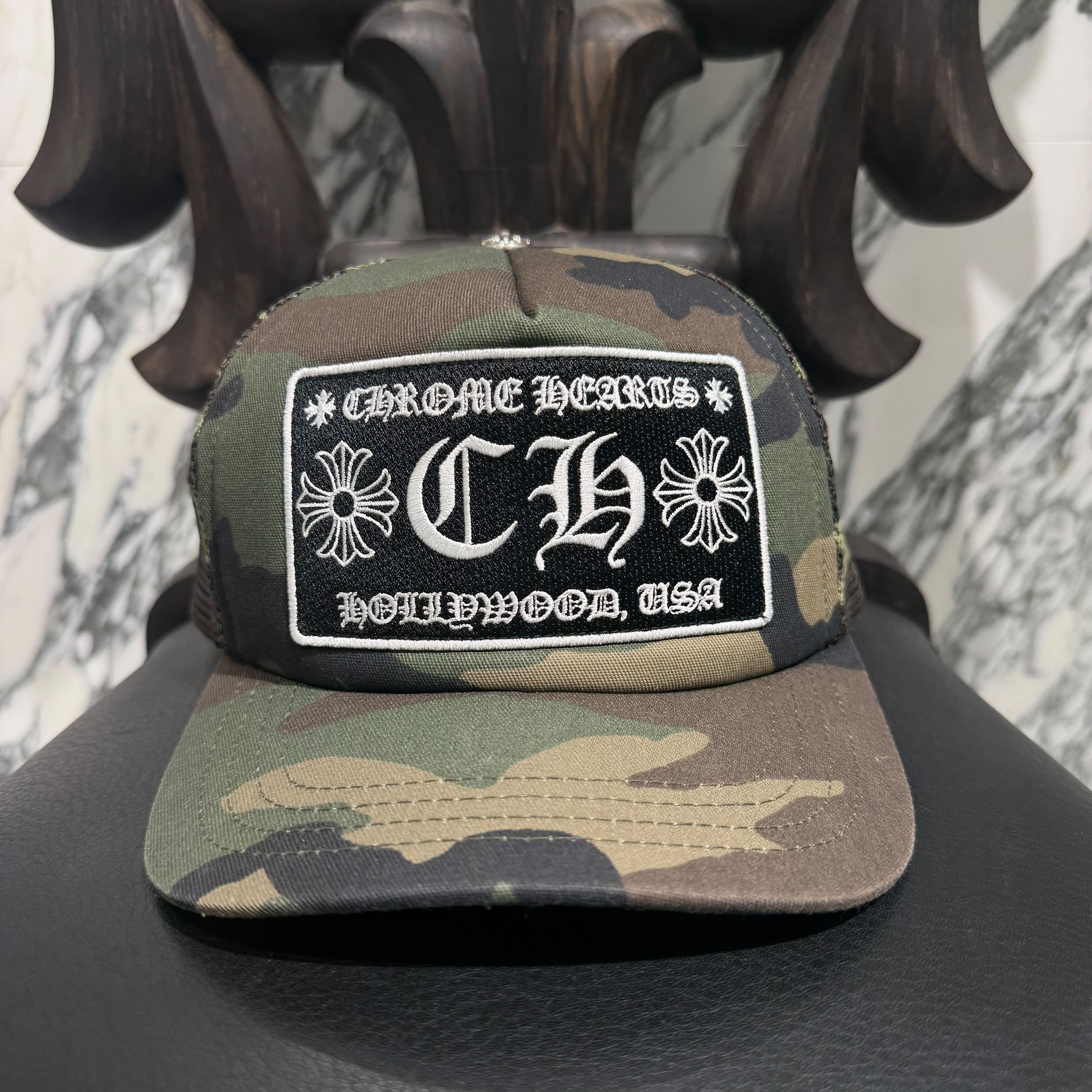 CHROME HEARTS Hollywood Limited Camo Mesh Trucker Cap Size ONE SIZE (51-61) クロムハーツ ハリウッド限定 カモメッシュ トラッカーキャップ サイズONE SIZE (51-61)