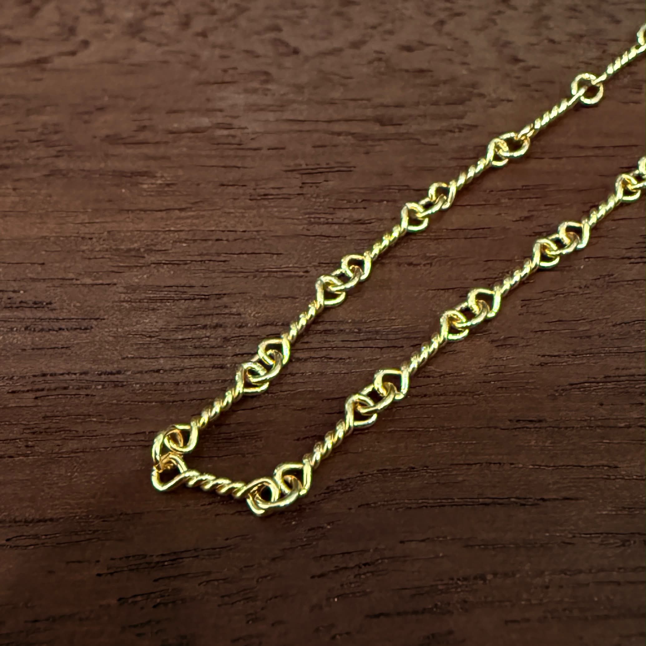 CHROME HEARTS 22K Twist Chain Necklace Size 18 Inch クロムハーツ 22K ツイストチェーン ネックレス サイズ 18インチ