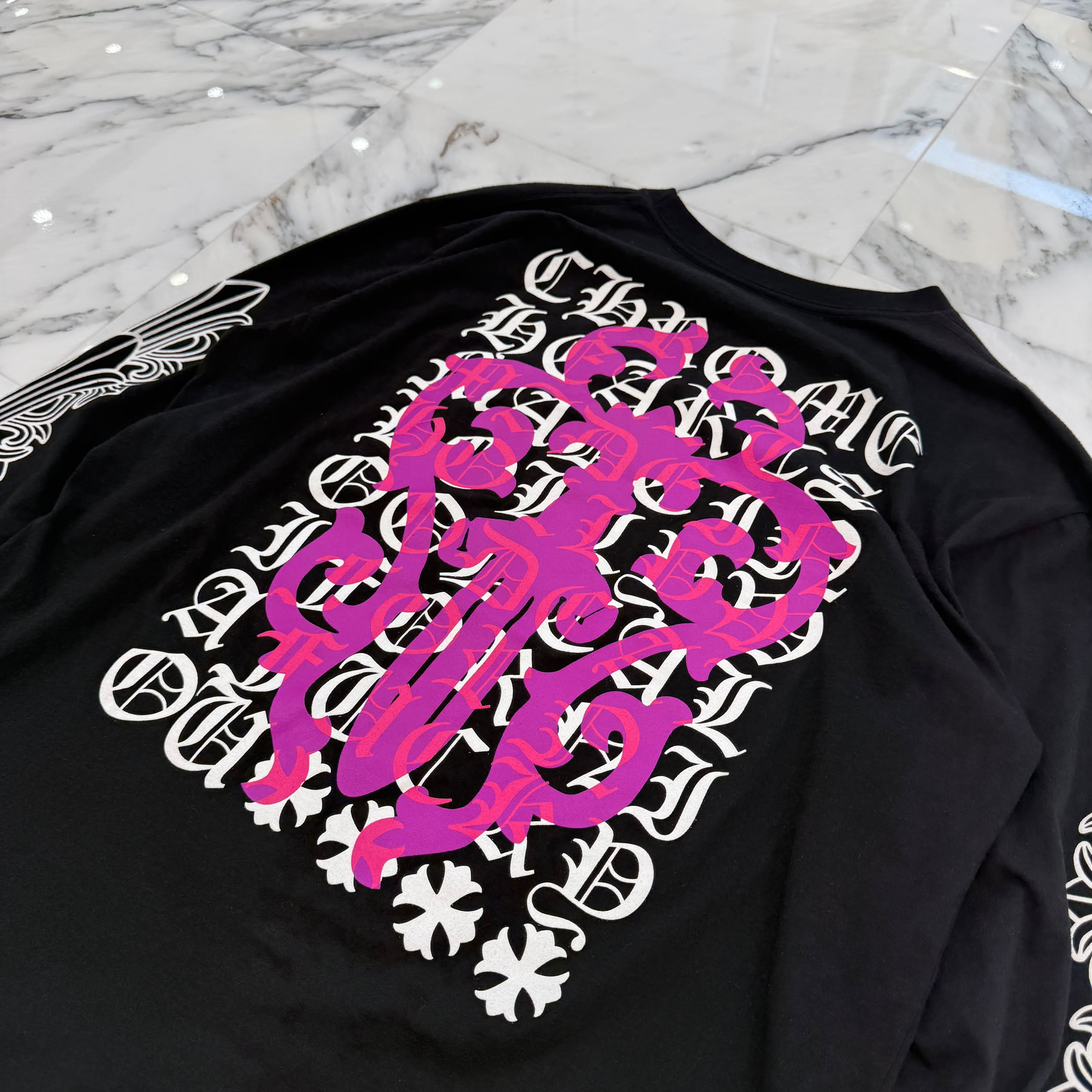 CHROME HEARTS Dagger Eye Chart Long Sleeve Tee Size XL クロムハーツ ダガー アイチャート ロングスリーブ Tシャツ サイズXL