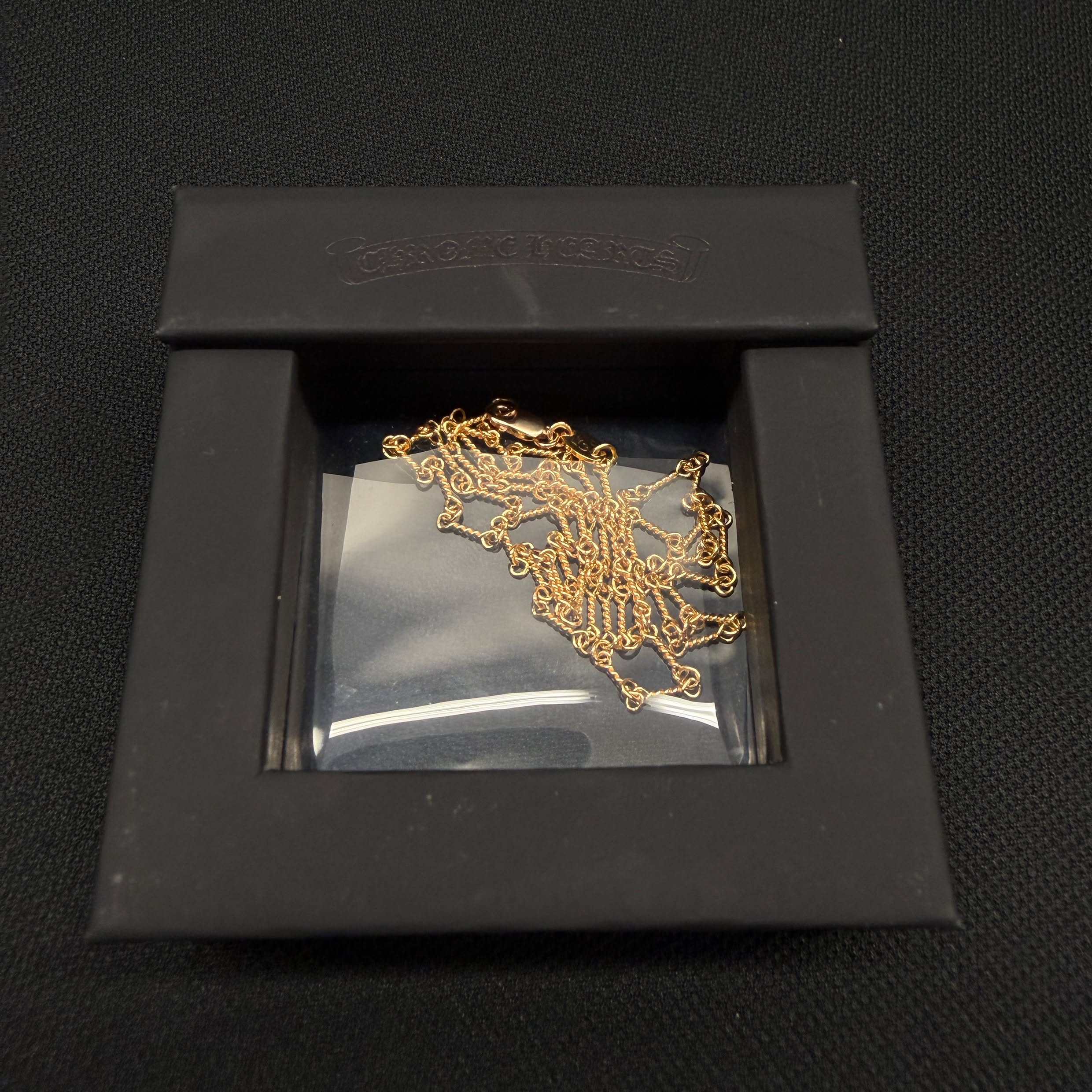 CHROME HEARTS 22K Twist Chain Necklace Size 20 Inch クロムハーツ 22K ツイストチェーン ネックレス サイズ 20インチ