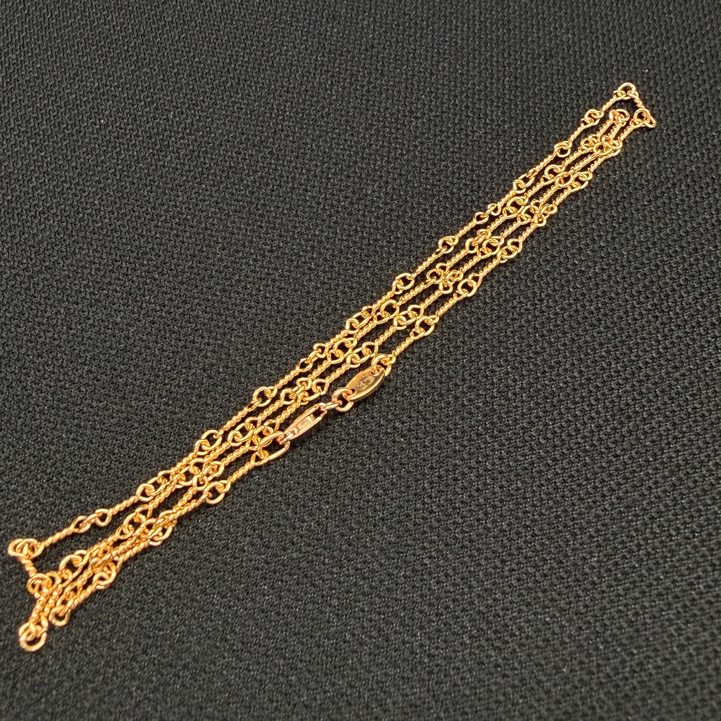 CHROME HEARTS 22K Twist Chain Necklace Size 20 Inch クロムハーツ 22K ツイストチェーン ネックレス サイズ 20インチ