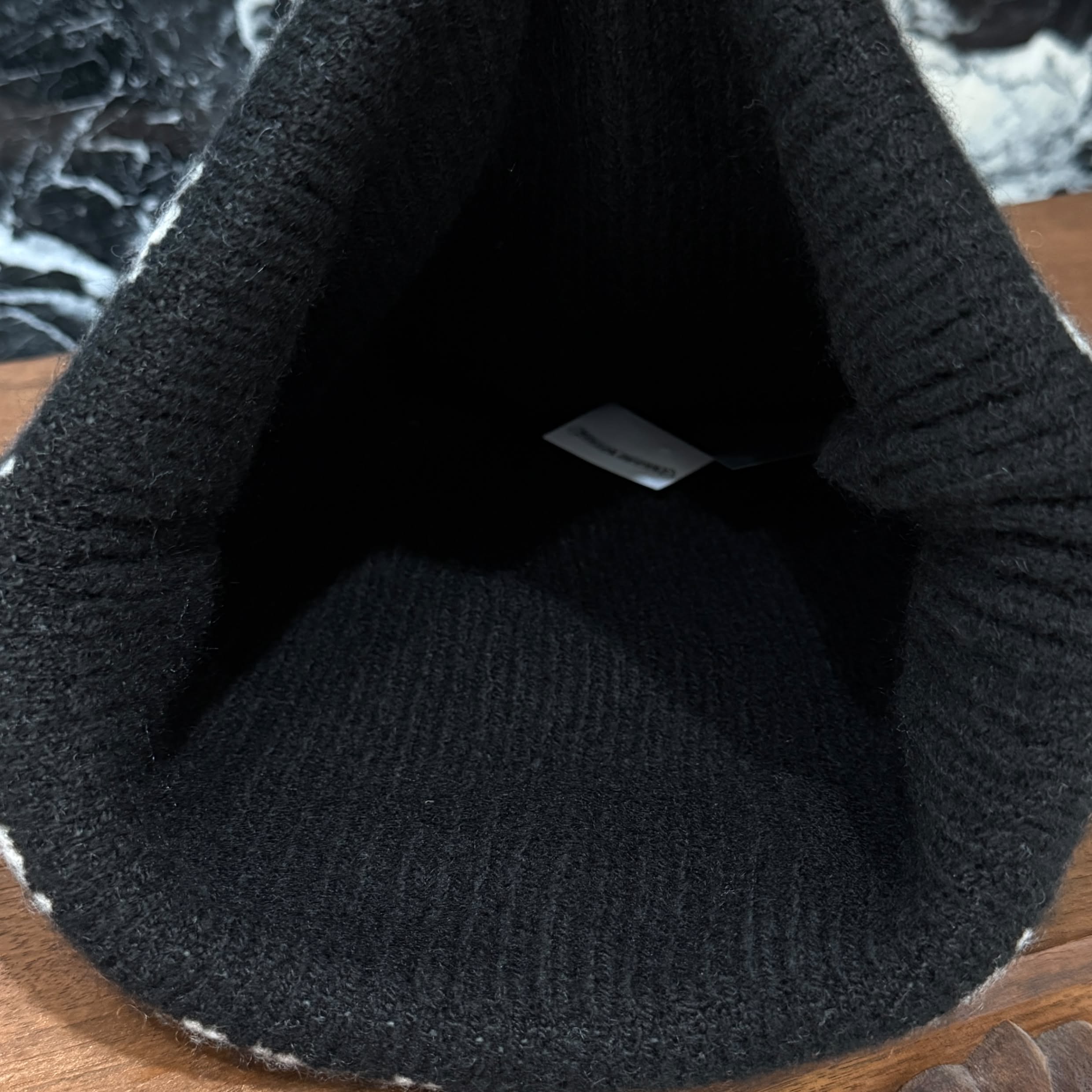 CHROME HEARTS NYC Limited BIG DADDY Cashmere Knit Beanie Size ONE SIZE (25cm) クロムハーツ ニューヨーク限定 ビッグダディ カシミヤ ニット ビーニー サイズONE SIZE (25cm)
