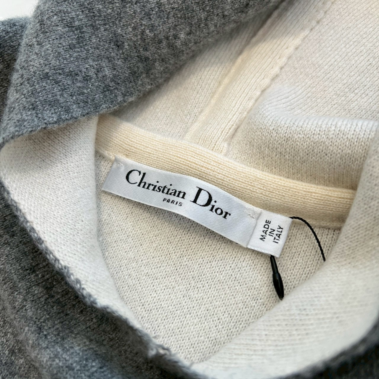 DIOR J'AIDOR 8 Cashmere Knit Pullover Hoodie 844S92AM009 Size F34