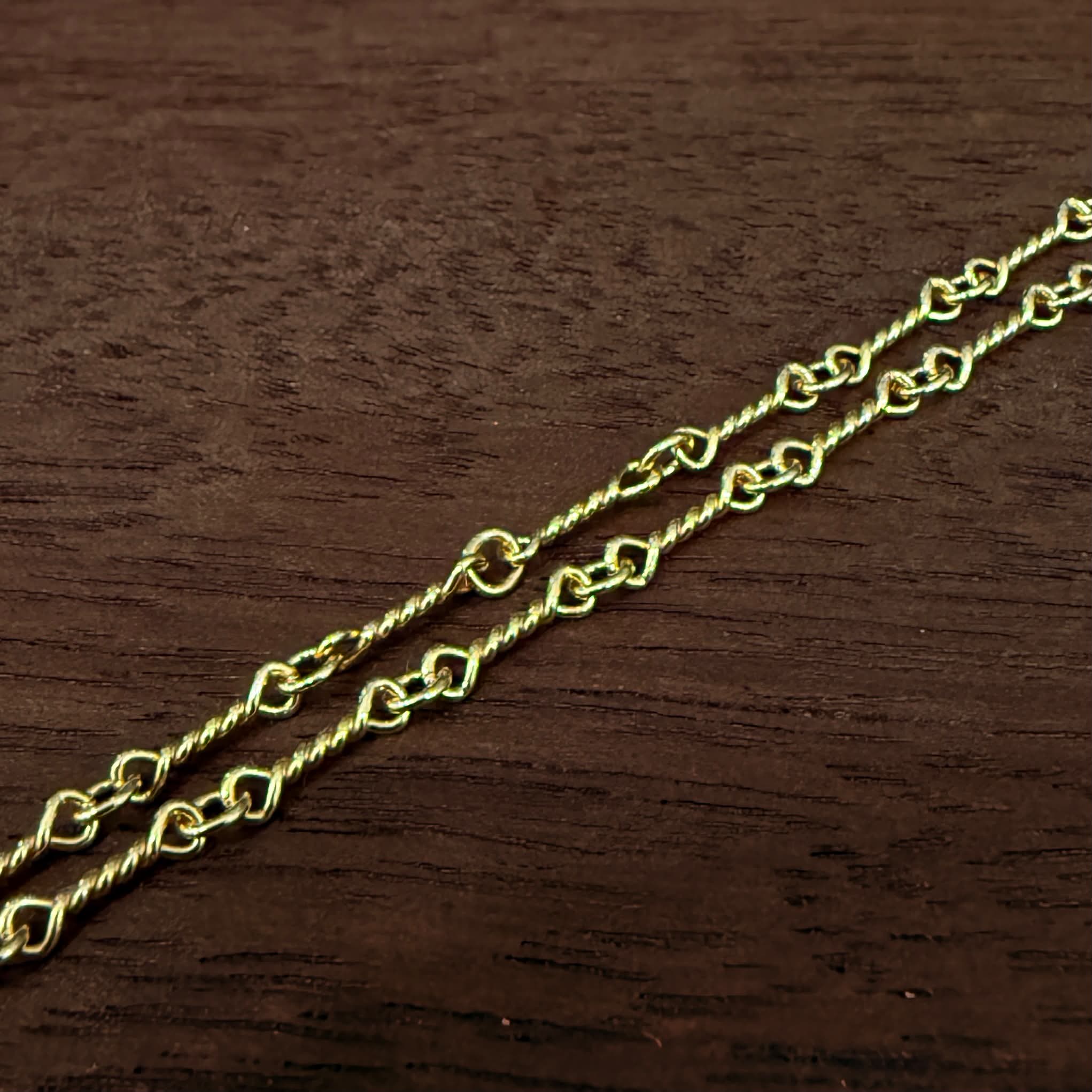 CHROME HEARTS 22K Twist Chain Necklace Size 18 Inch クロムハーツ 22K ツイストチェーン ネックレス サイズ 18インチ