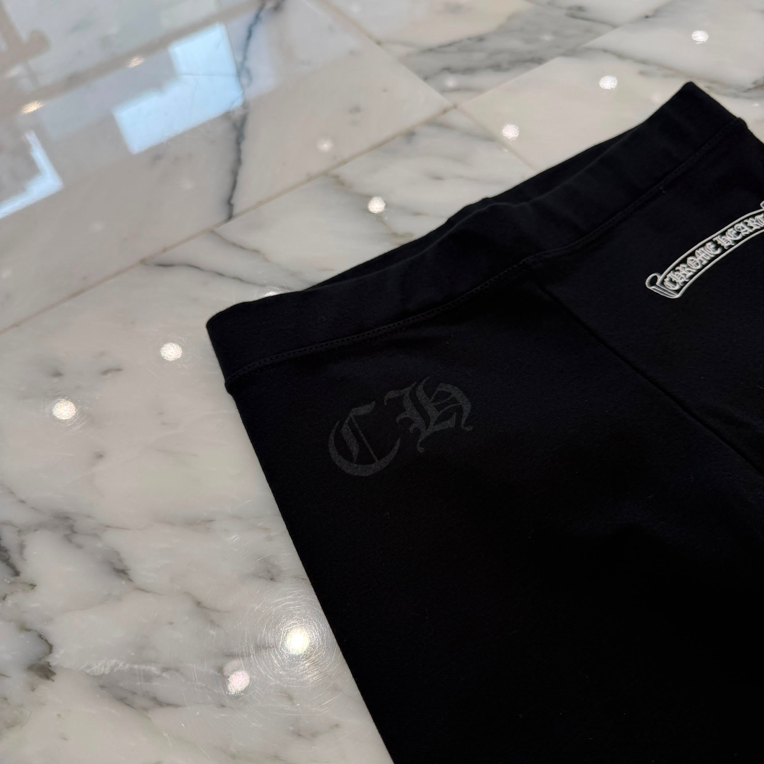 CHROME HEARTS Scroll Side Logo Sweat Leggings Size XS クロムハーツ スクロール サイドロゴ レギンス サイズXS