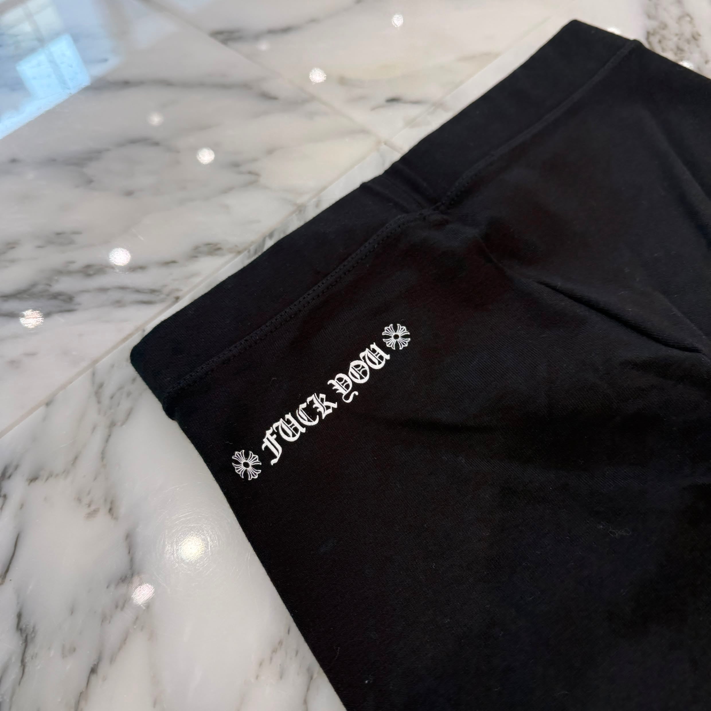 CHROME HEARTS Scroll Side Logo Sweat Leggings Size XS クロムハーツ スクロール サイドロゴ レギンス サイズXS