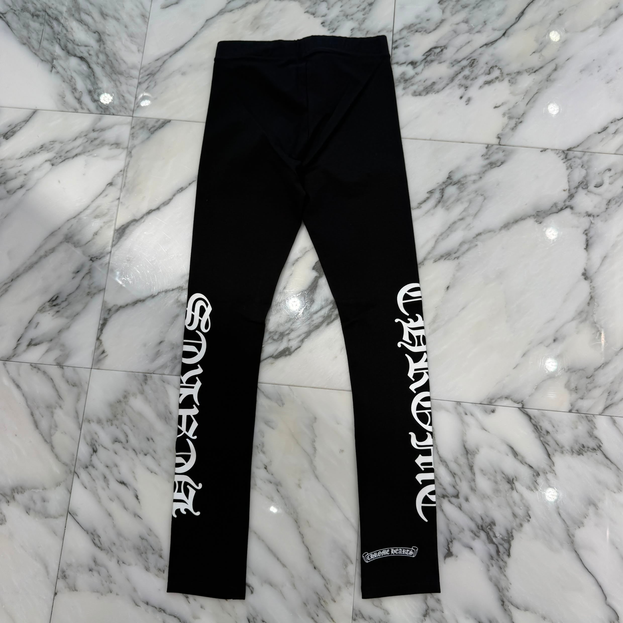 CHROME HEARTS Horseshoe Side Logo Sweat Leggings Size XS クロムハーツ ホースシュー サイドロゴ レギンス サイズXS