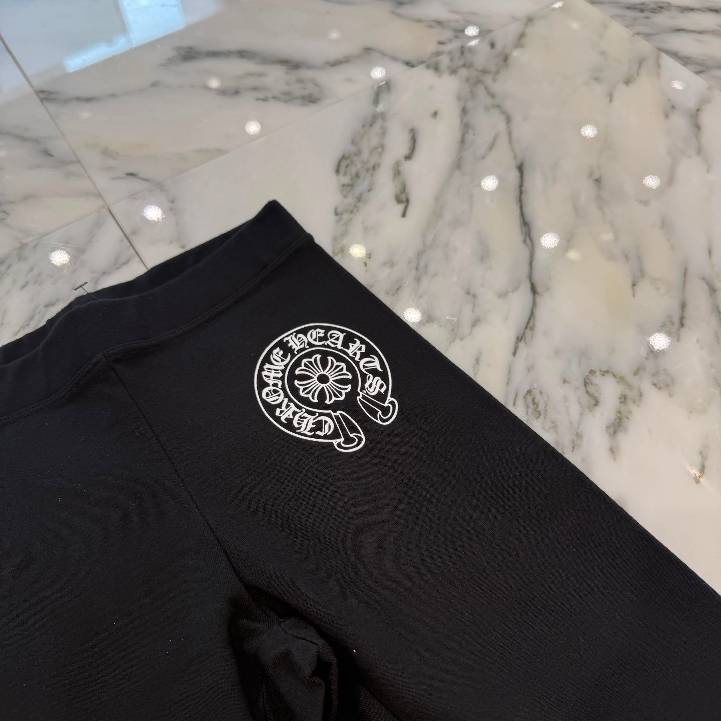CHROME HEARTS Horseshoe Side Logo Sweat Leggings Size XS クロムハーツ ホースシュー サイドロゴ レギンス サイズXS