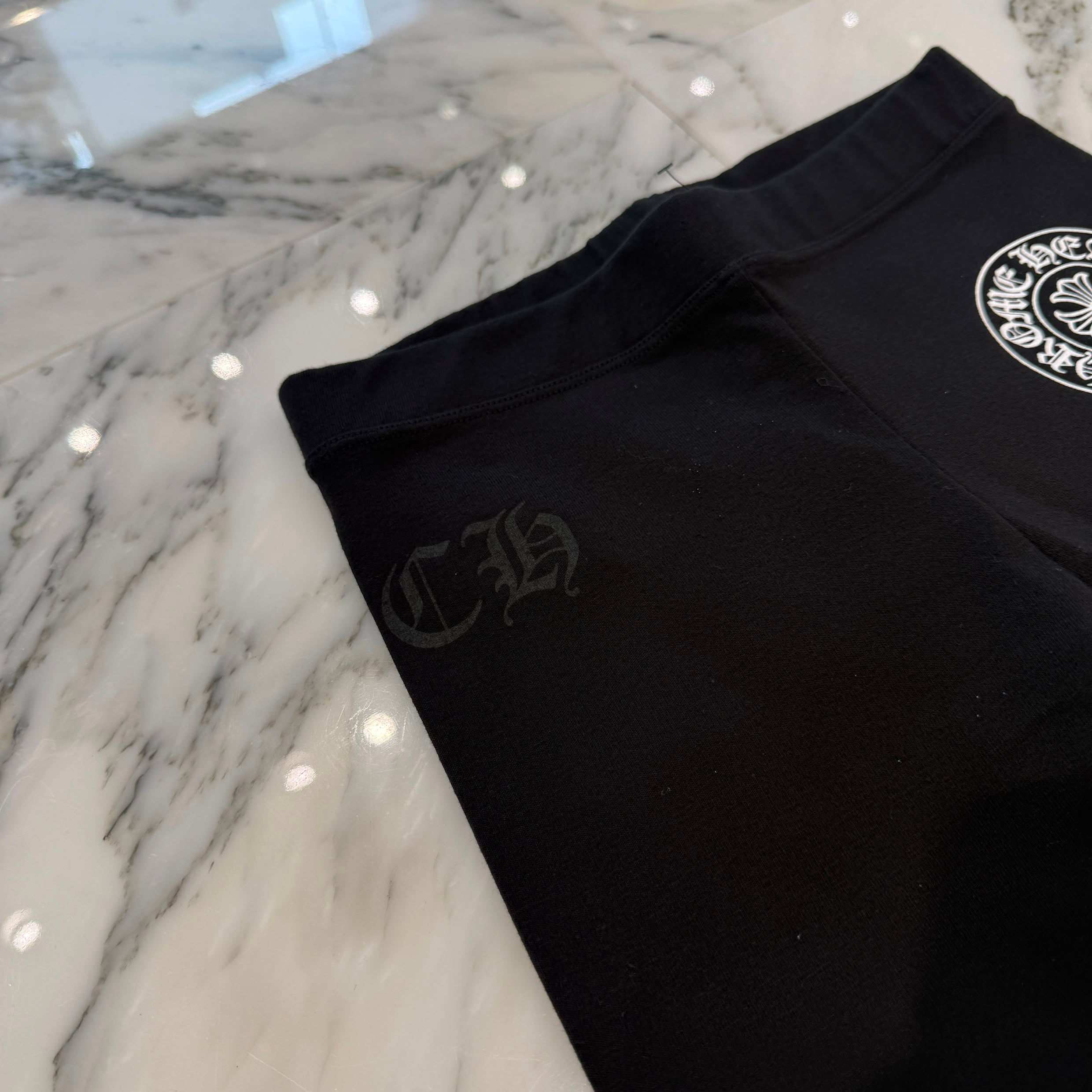 CHROME HEARTS Horseshoe Side Logo Sweat Leggings Size XS クロムハーツ ホースシュー サイドロゴ レギンス サイズXS