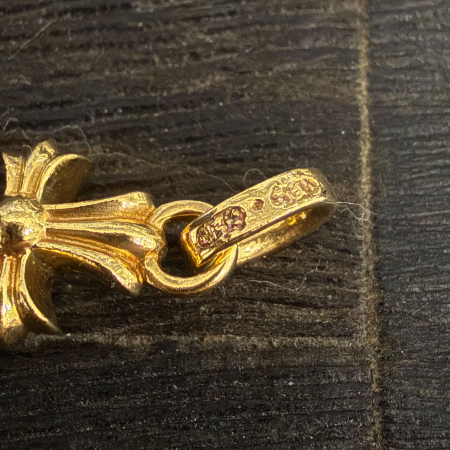 CHROME HEARTS 22K CH Cross Baby Fat Charm クロムハーツ 22K CHクロス ベビーファット チャーム