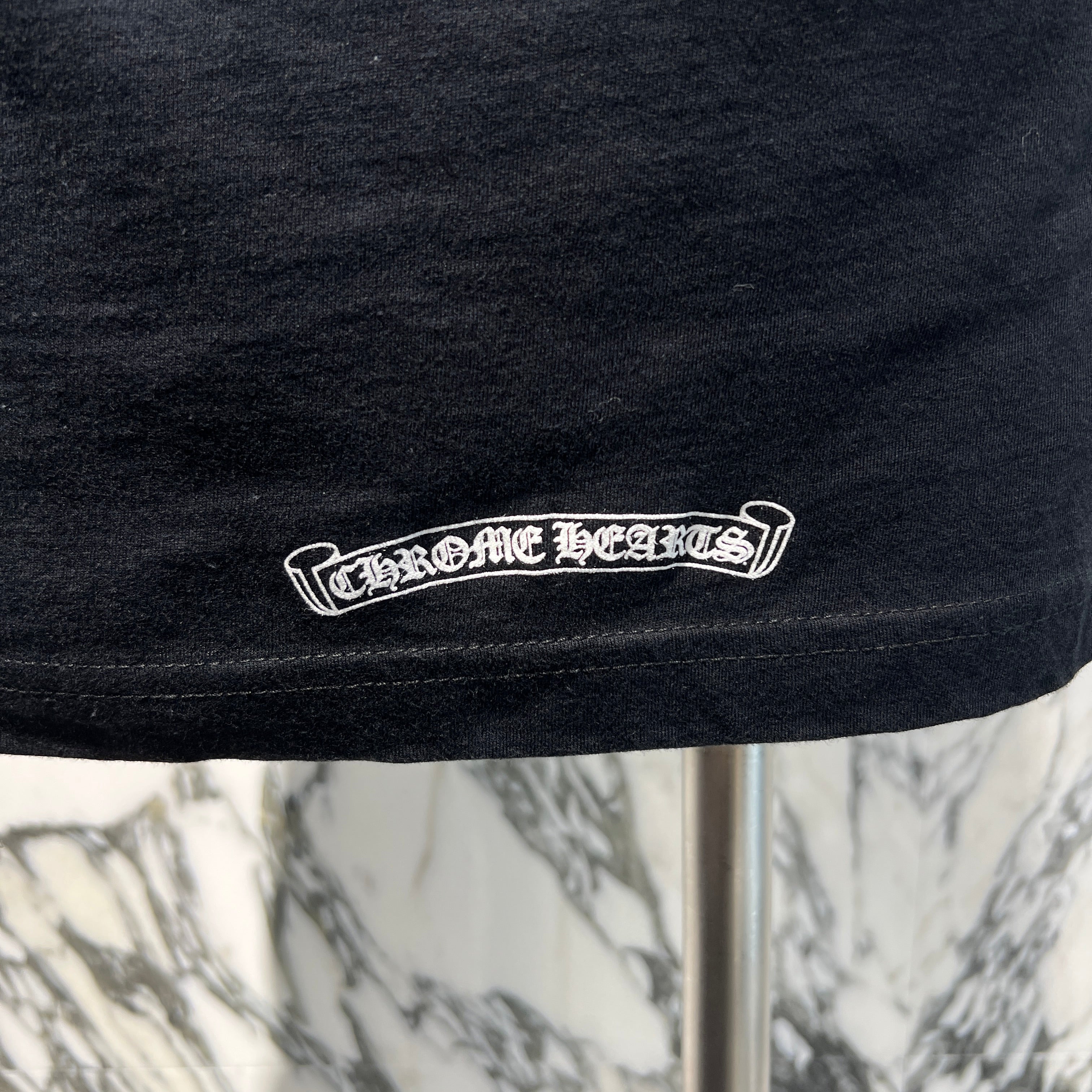 CHROME HEARTS Tokyo Limited AOYAMA 20th Anniversary Back Scroll Tee Size S クロムハーツ 東京限定 青山 20周年記念 バックスクロール Tシャツ サイズS