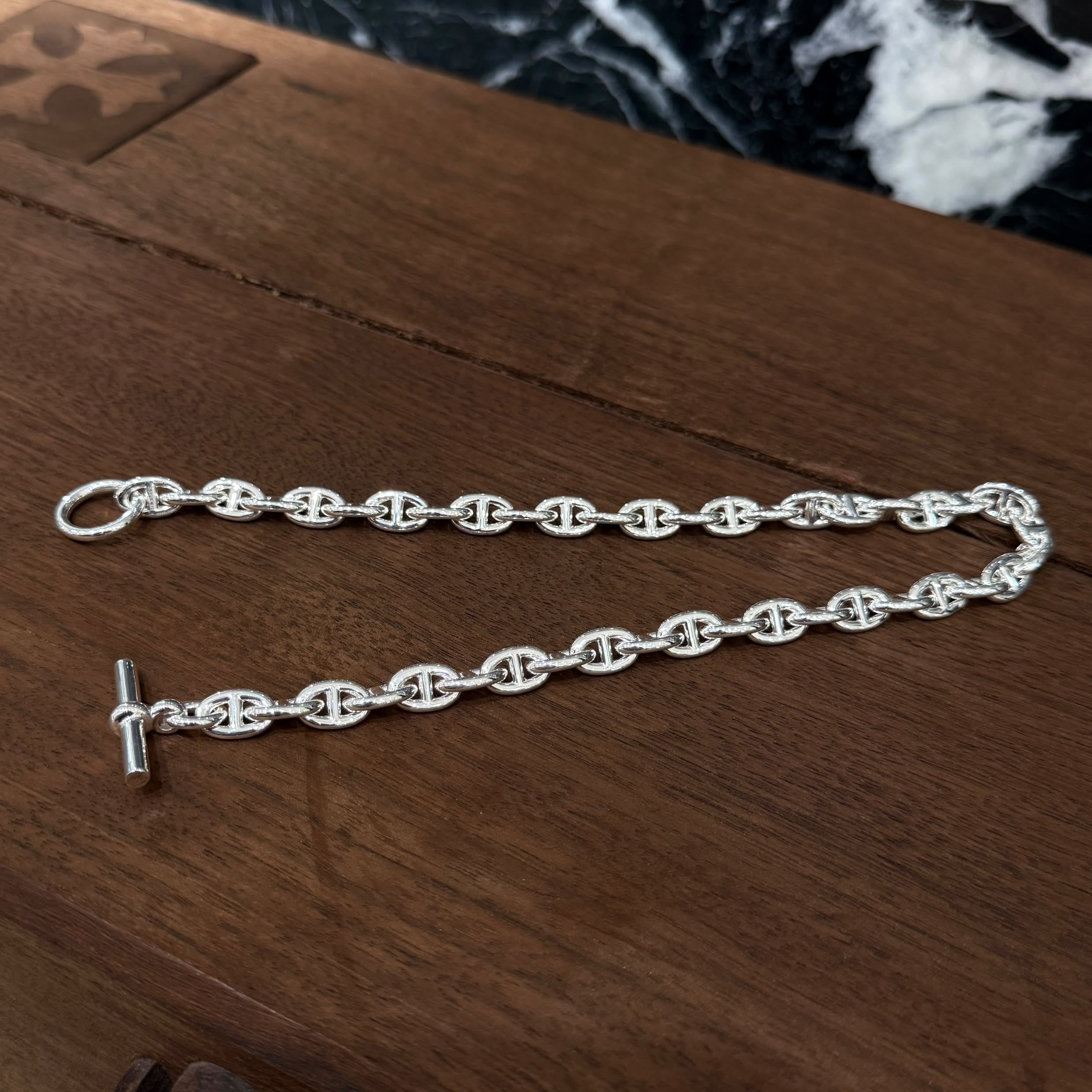 HERMES Chaine d’Ancre Necklace PM 43コマ エルメス シェーヌダンクル ネックレス PM 43コマ