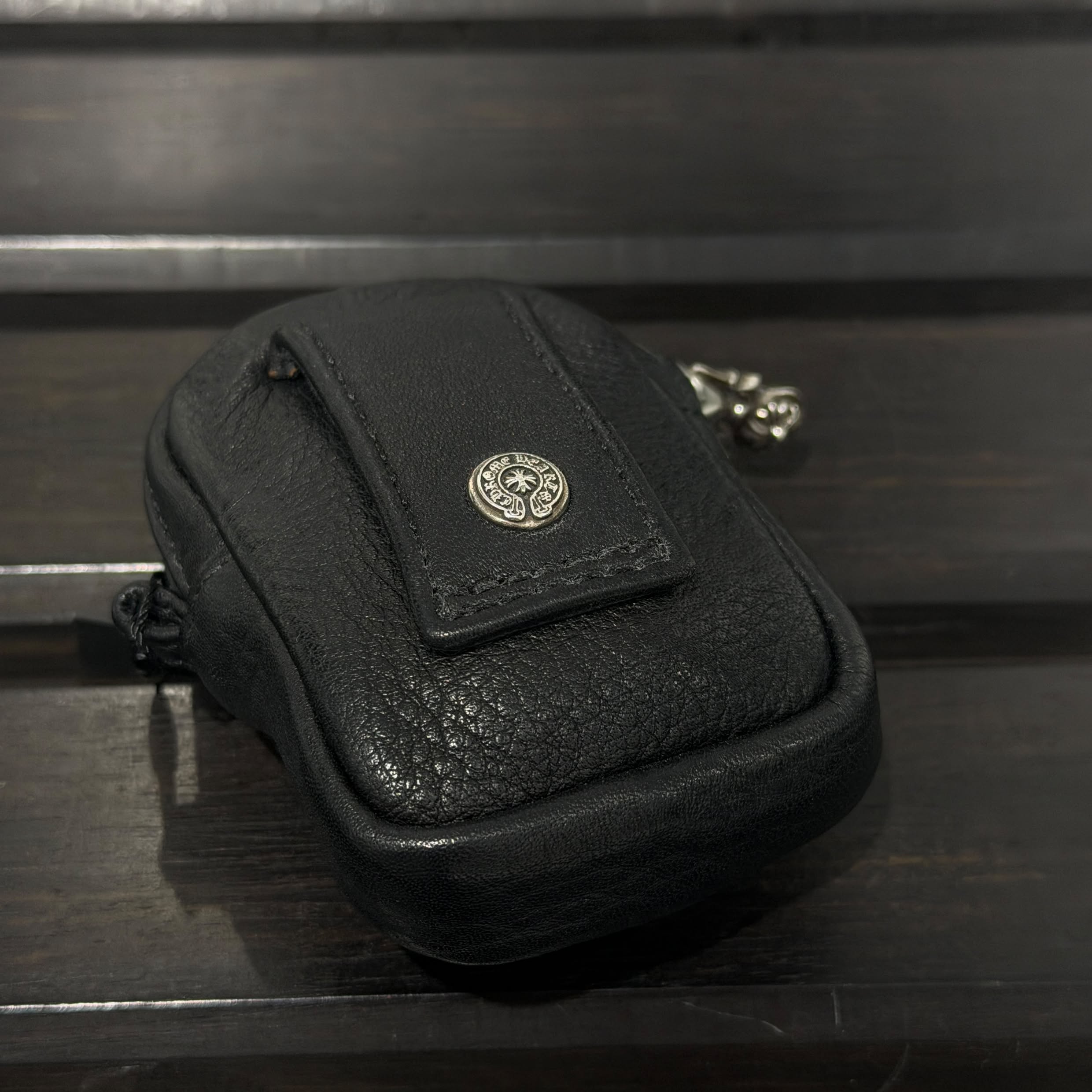 CHROME HEARTS 1 Cross Leather Patch Micro Taka Leather Poach クロムハーツ 1クロスレザーパッチ マイクロタカレザーポーチ