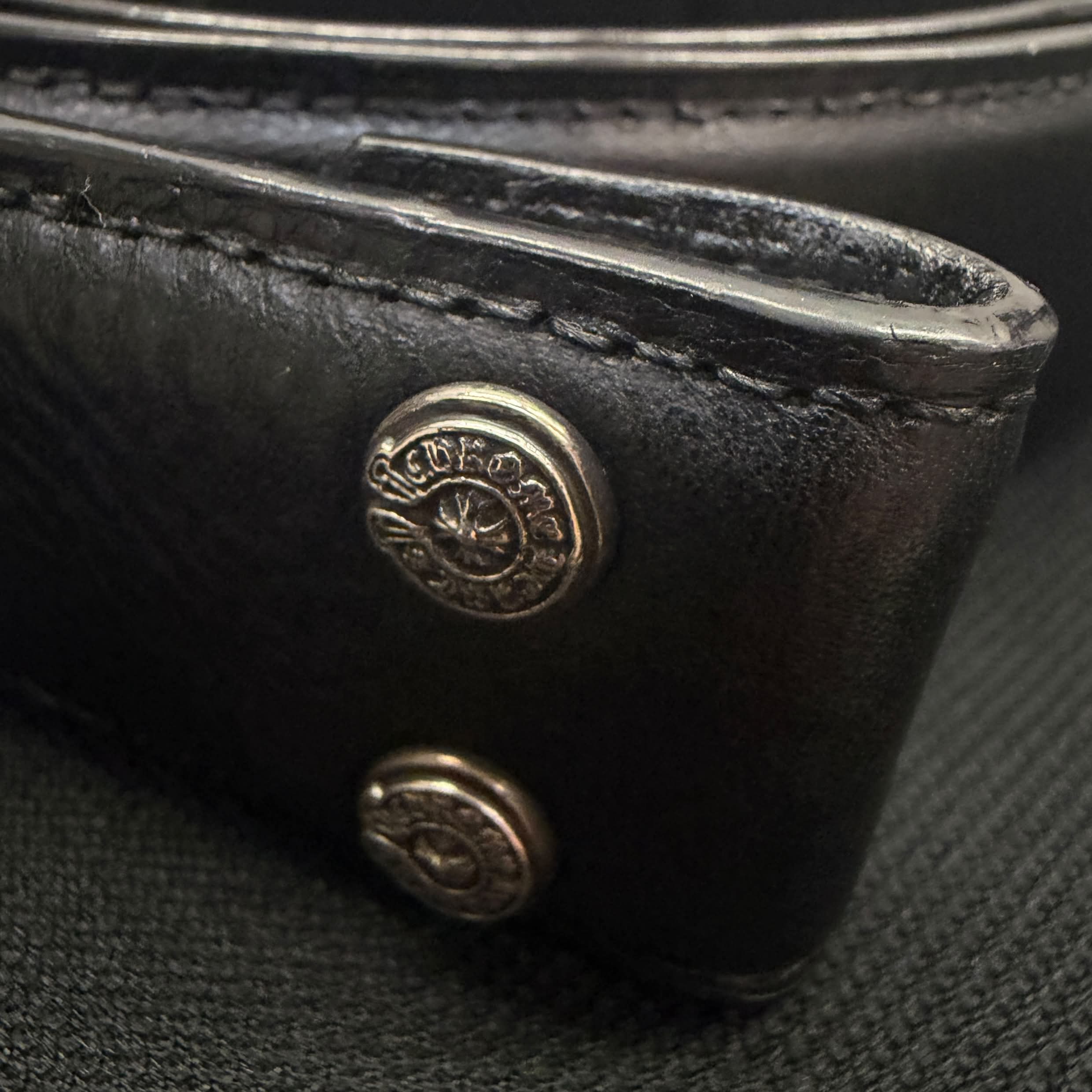 CHROME HEARTS 1.5 STRAP Horseshoe Rivet Leather Belt Size 40 クロムハーツ 1.5ストラップ ホースシューリベット レザーベルト サイズ40