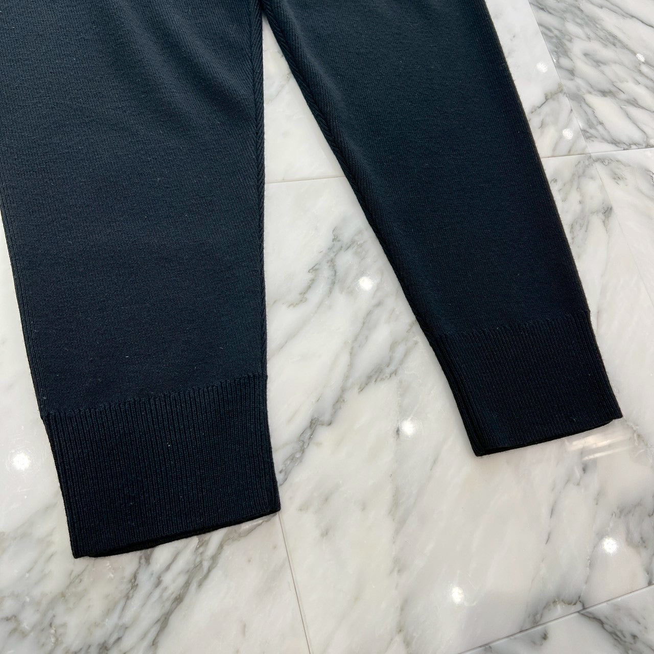 BURBERRY Rubber Logo Patch Wool Long Pants 8023524 Size L バーバリー ラバーロゴパッチ ウール ロングパンツ サイズL