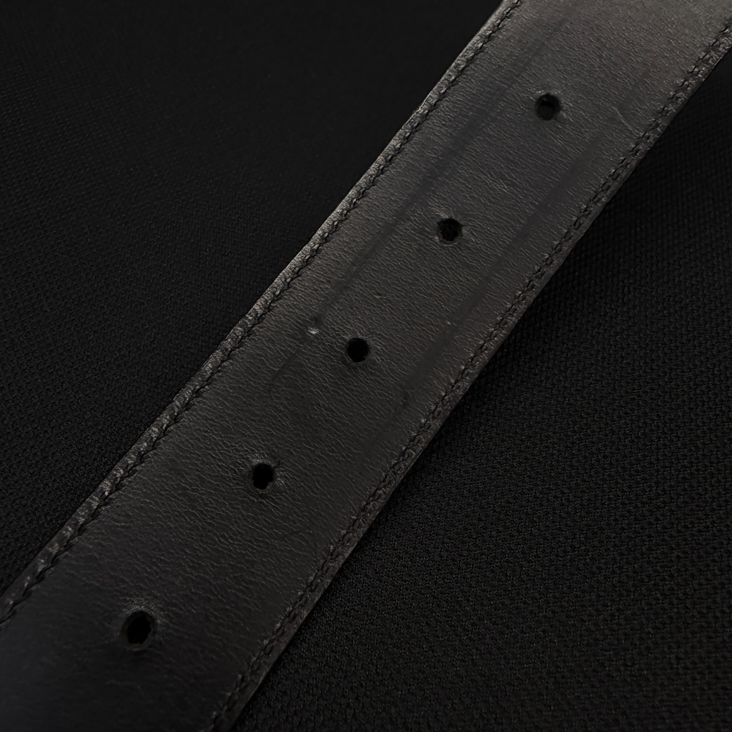 CHROME HEARTS 1.5 STRAP Horseshoe Rivet Leather Belt Size 40 クロムハーツ 1.5ストラップ ホースシューリベット レザーベルト サイズ40