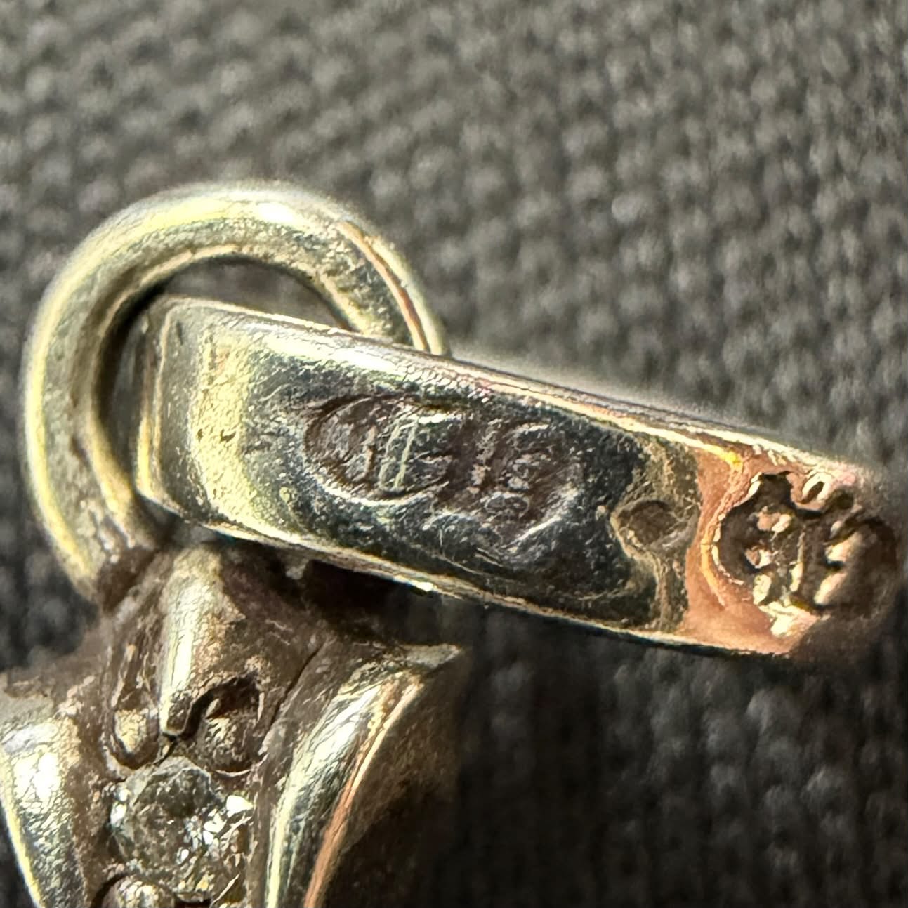 CHROME HEARTS CH Cross Baby Fat Charm Pave Diamond クロムハーツ CHクロス ベビーファット チャーム パヴェダイヤモンド