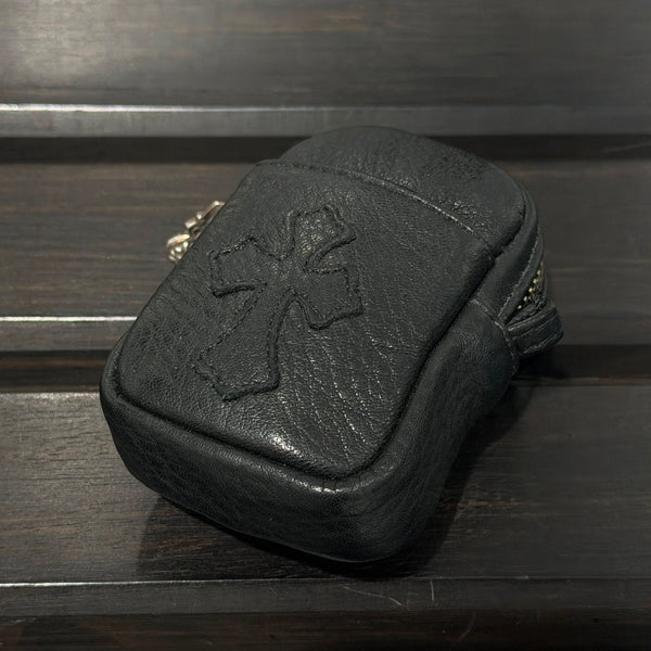CHROME HEARTS 1 Cross Leather Patch Micro Taka Leather Poach クロムハーツ 1クロスレザーパッチ マイクロタカレザーポーチ