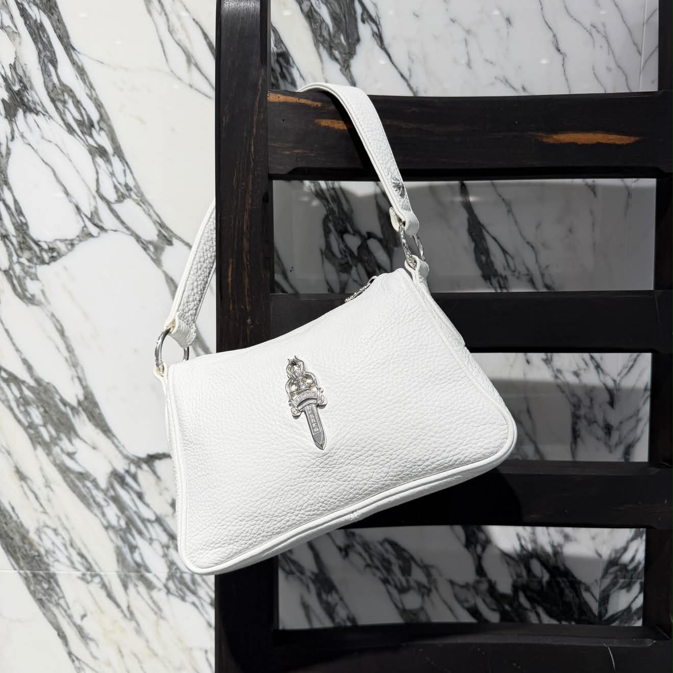 CHROME HEARTS CHICKEN NUGGET Small Leather Shoulder Bag クロムハーツ チキンナゲット スモールレザー ショルダーバッグ