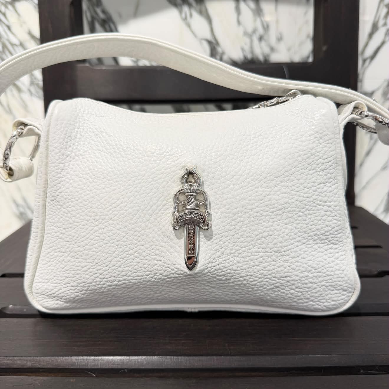 CHROME HEARTS CHICKEN NUGGET Small Leather Shoulder Bag クロムハーツ チキンナゲット スモールレザー ショルダーバッグ