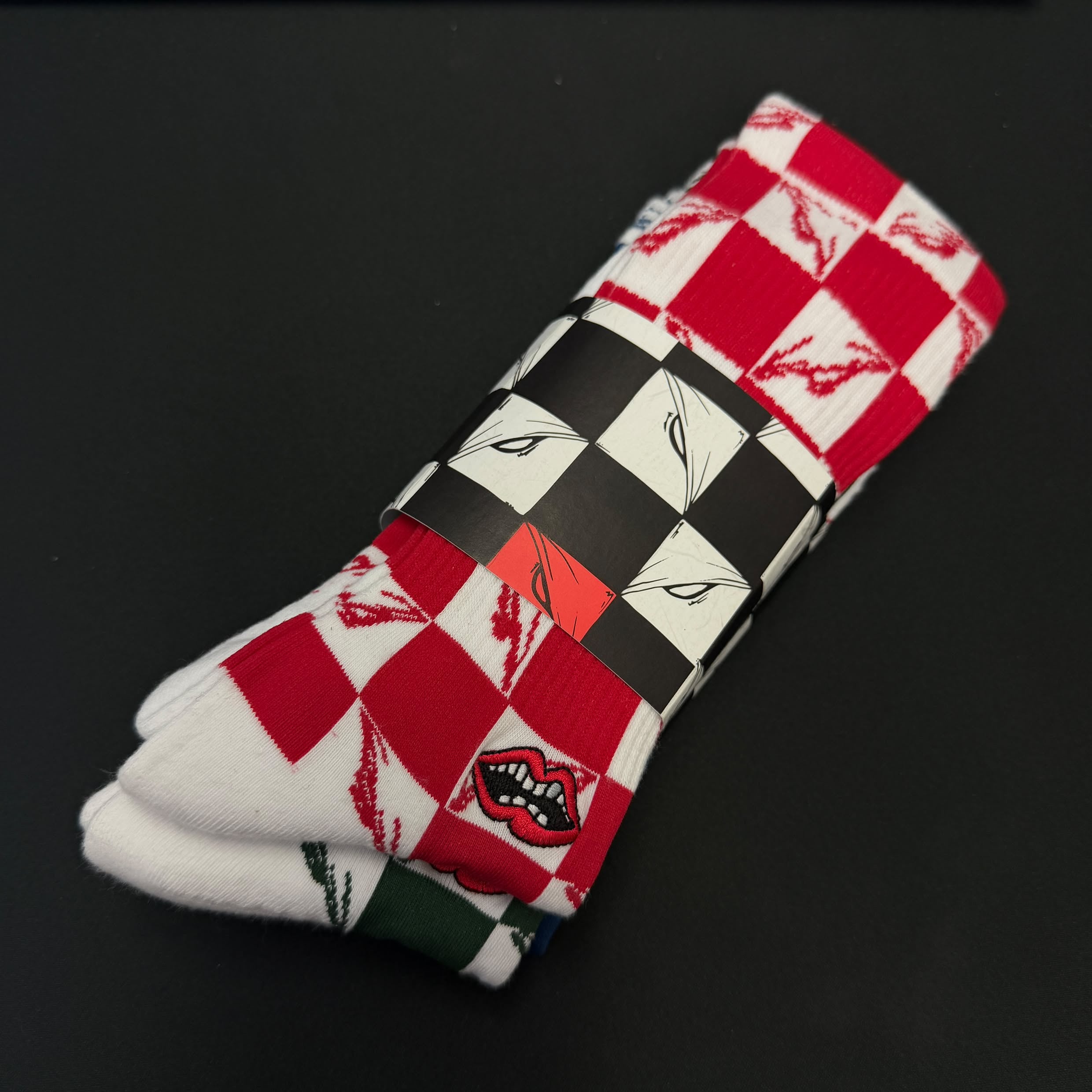CHROME HEARTS×MATTY BOY 99 Eyes Multi Collar Socks Size S(23-25cm) クロムハーツ×マッティボーイ 99アイズ マルチカラーソックス  サイズS(23-25cm)