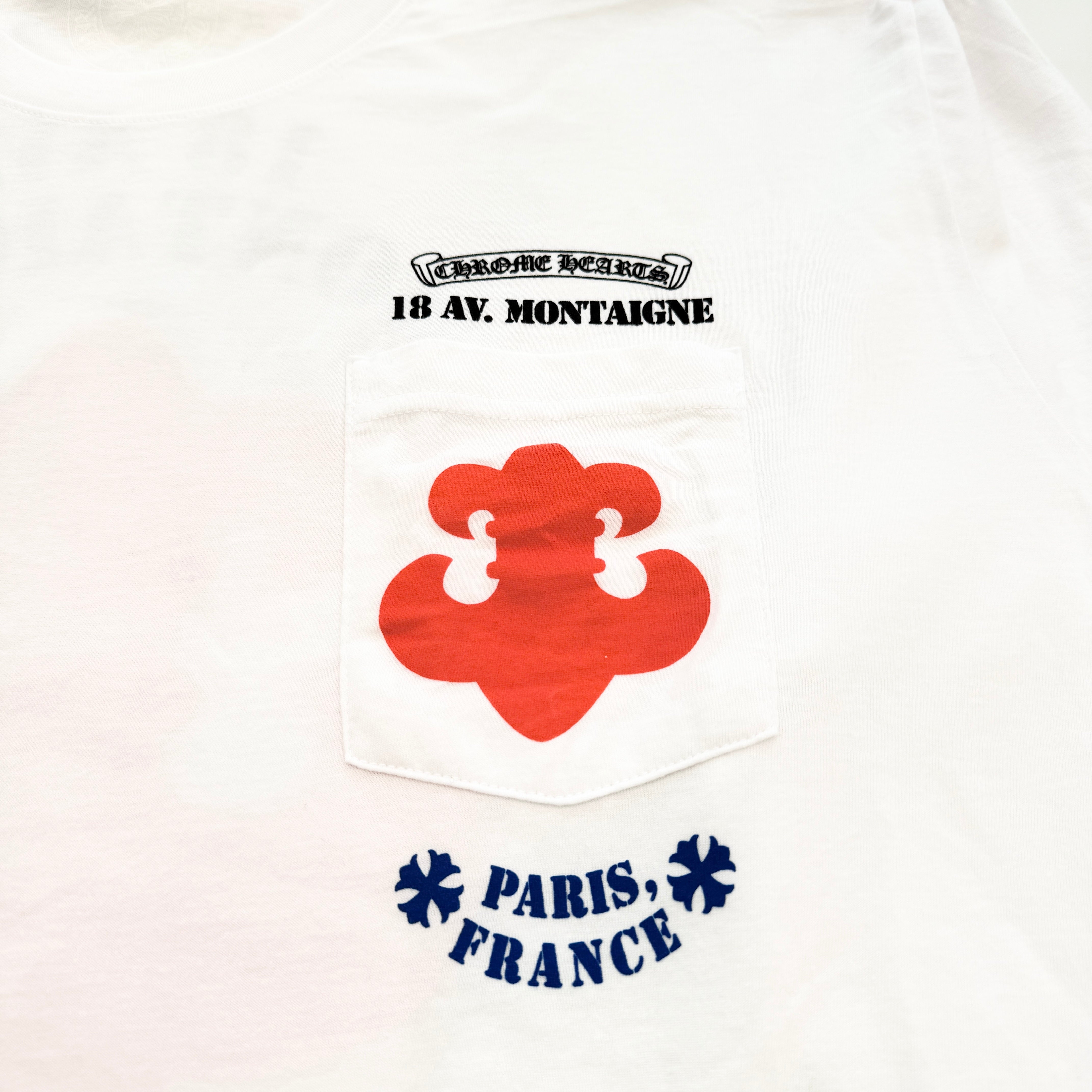 CHROME HEARTS Paris 18 AV. Montaigne Long Sleeve Tee Size XXL
