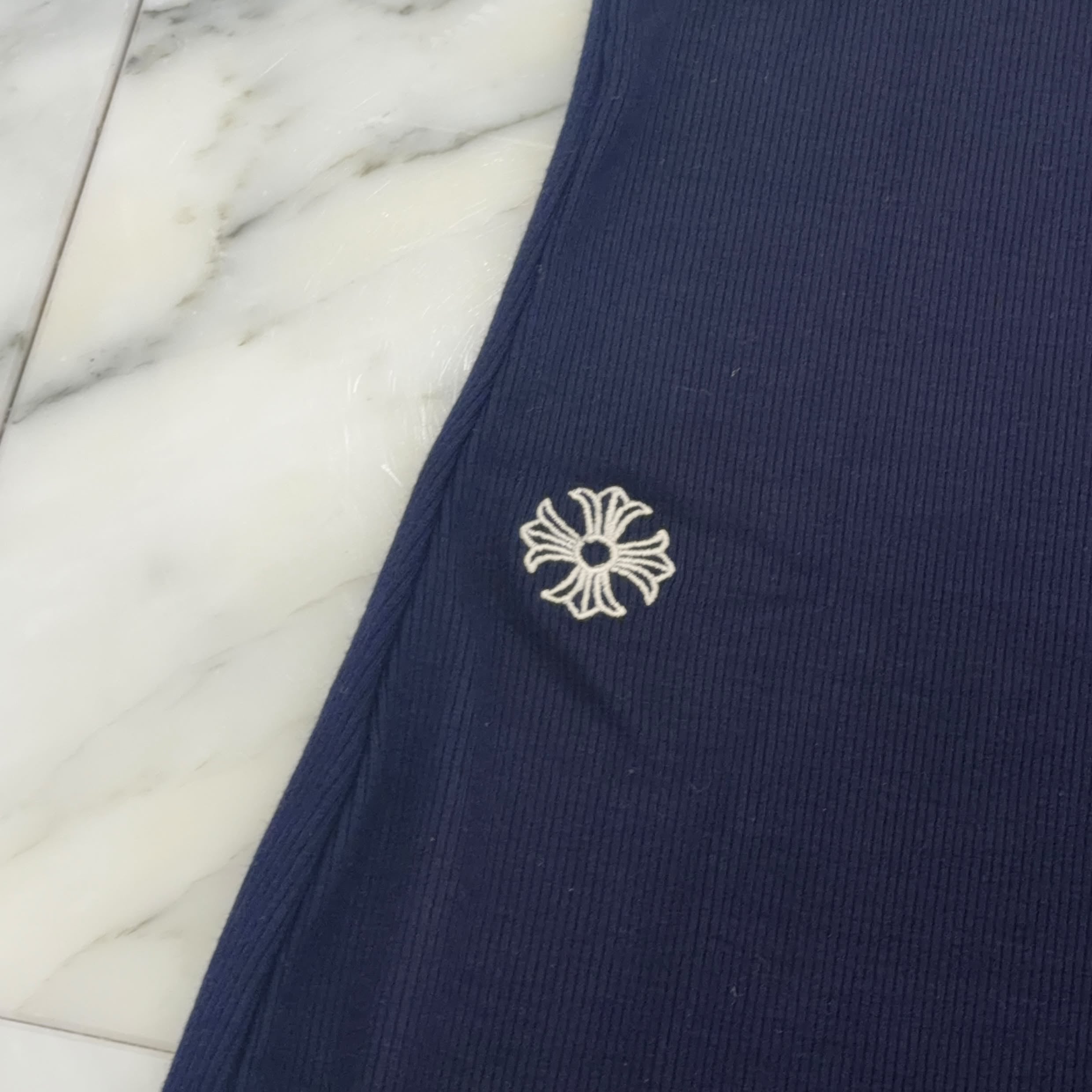 CHROME HEARTS Y NOT CH Logo Embroidery Camisole Size Size S クロムハーツ ワイノット CH刺繡 リブド ワンジー ボディスーツ サイズS