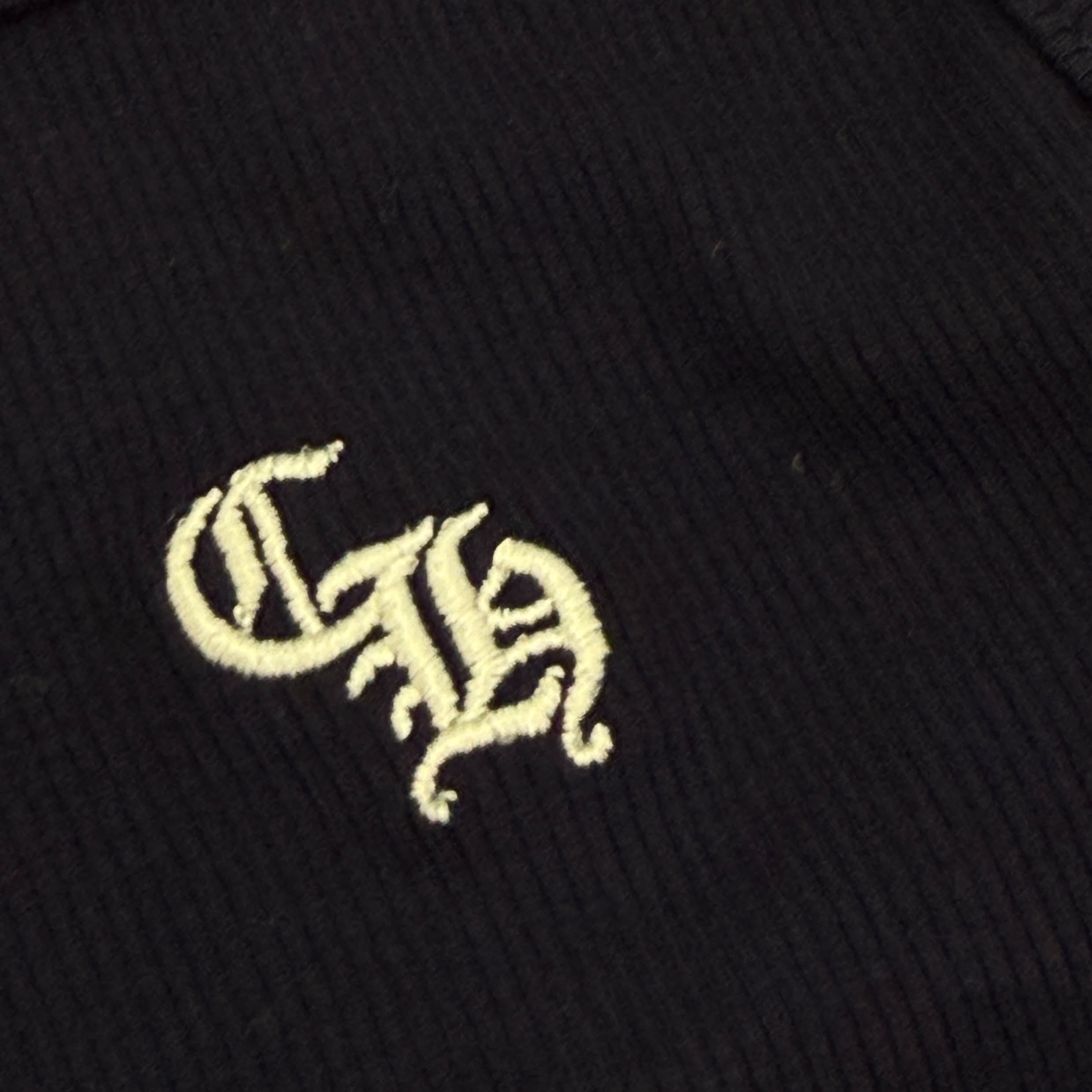 CHROME HEARTS Y NOT CH Logo Embroidery Camisole Size Size S クロムハーツ ワイノット CH刺繡 リブド ワンジー ボディスーツ サイズS