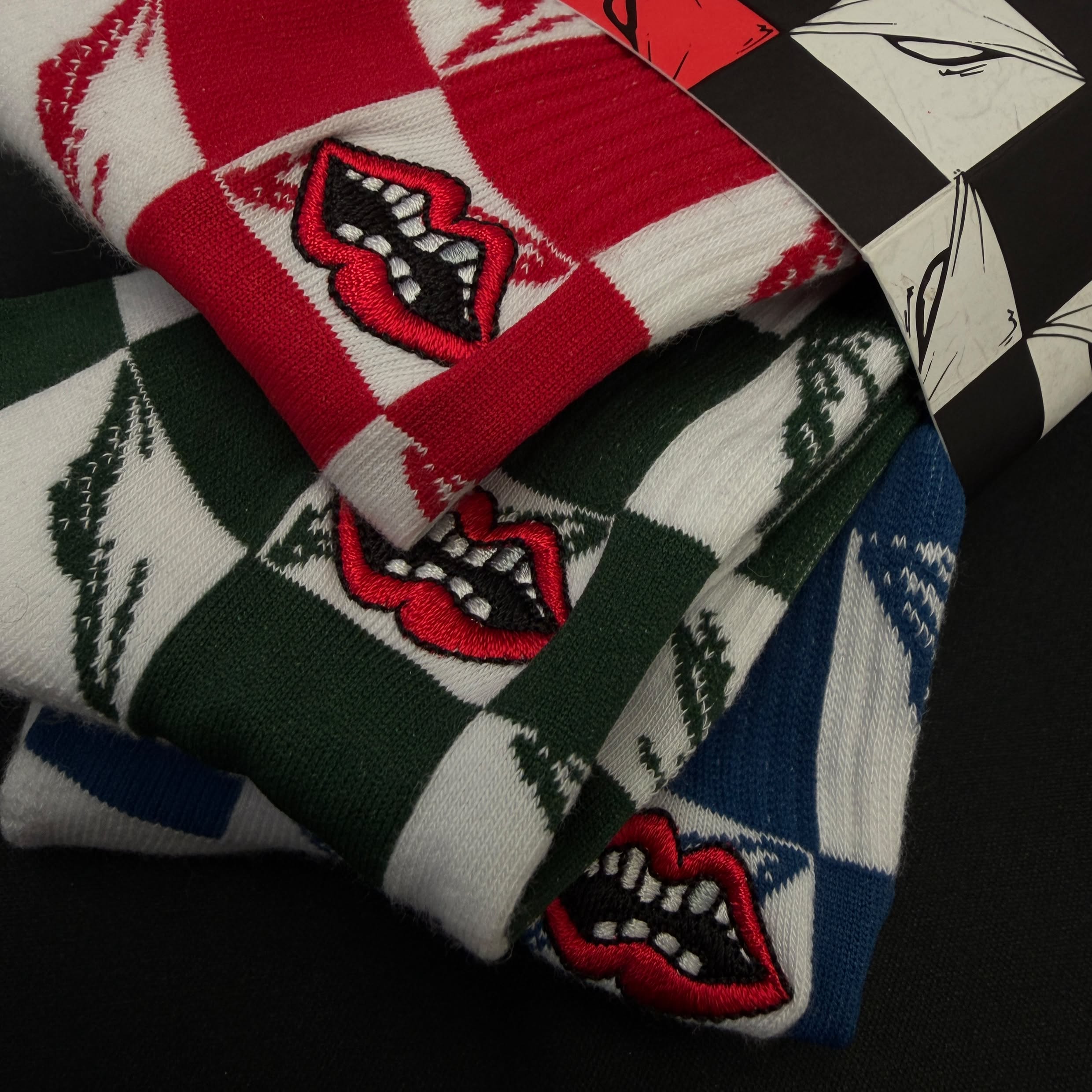 CHROME HEARTS×MATTY BOY 99 Eyes Multi Collar Socks Size S(23-25cm) クロムハーツ×マッティボーイ 99アイズ マルチカラーソックス  サイズS(23-25cm)