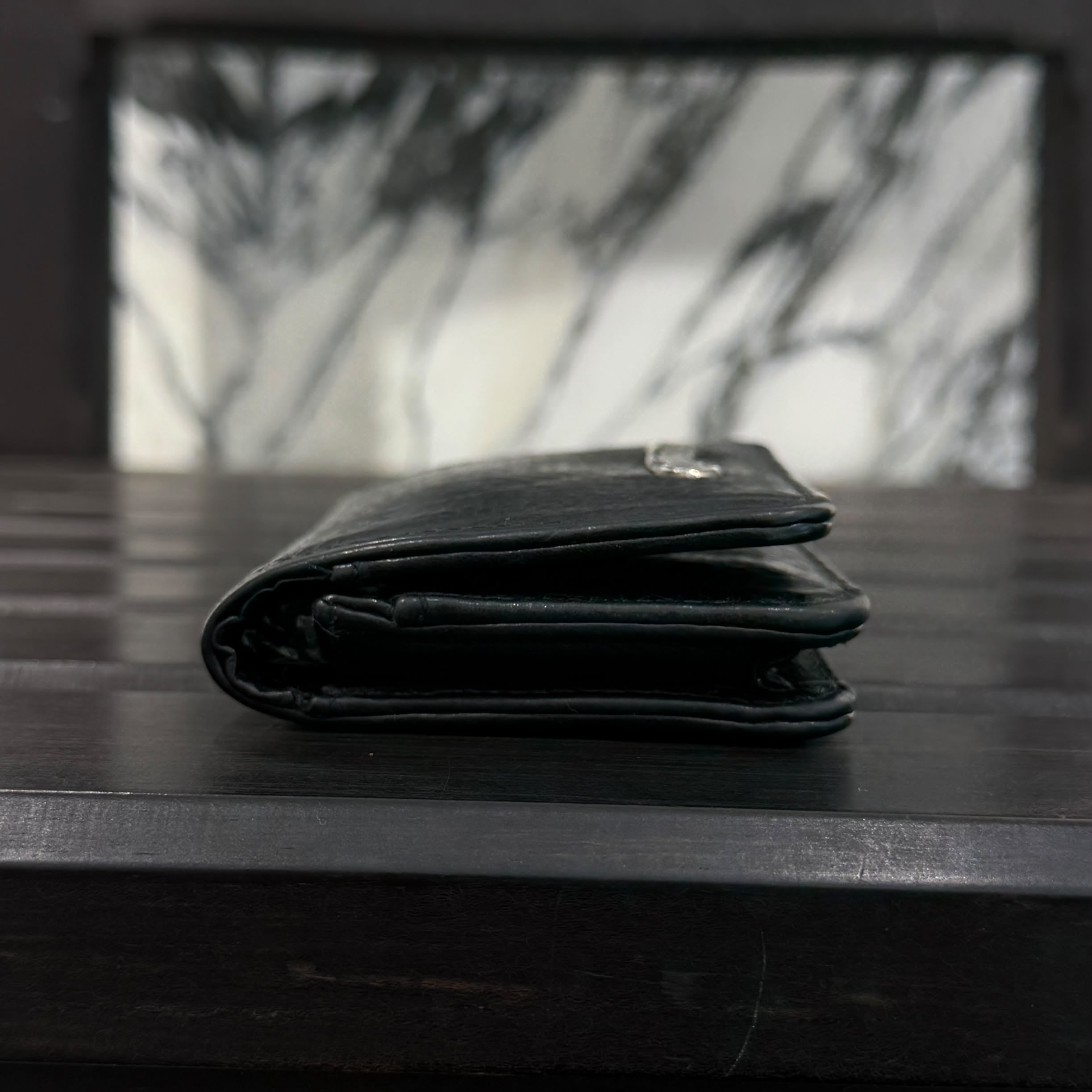 CHROME HEARTS Scroll Label Leather Card Case クロムハーツ スクロールラベル レザーカードケース