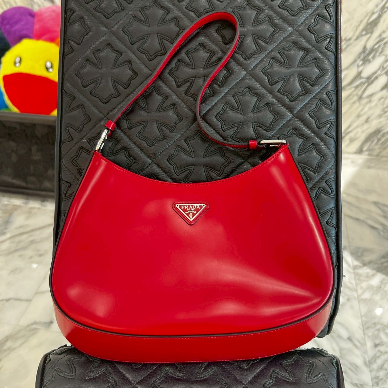 PRADA 2022SS CLEO Brushed Leather Shoulder Bag プラダ クレオ ブラッシュドレザー ショルダーバッグ