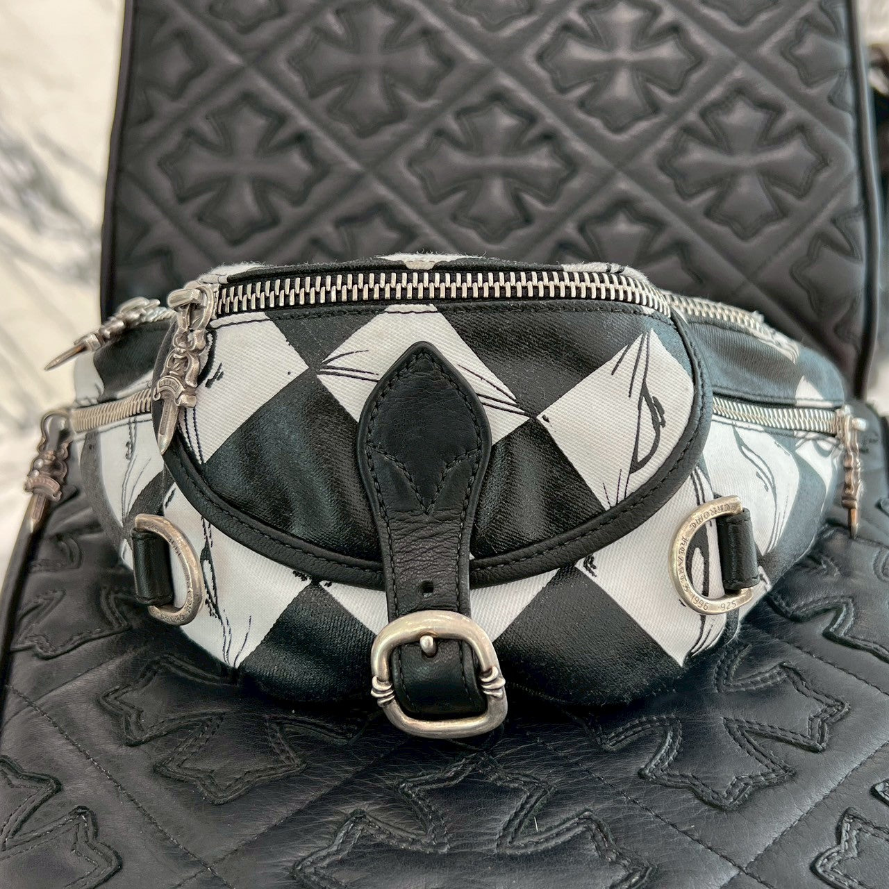 CHROME HEARTS × MATTY BOY PPO 99EYES SNAT PACK Mini Leather Waist Bag クロムハ―ツ × マッティボーイ PPO 99アイズ スナットパック ミニ レザーウエストバッグ