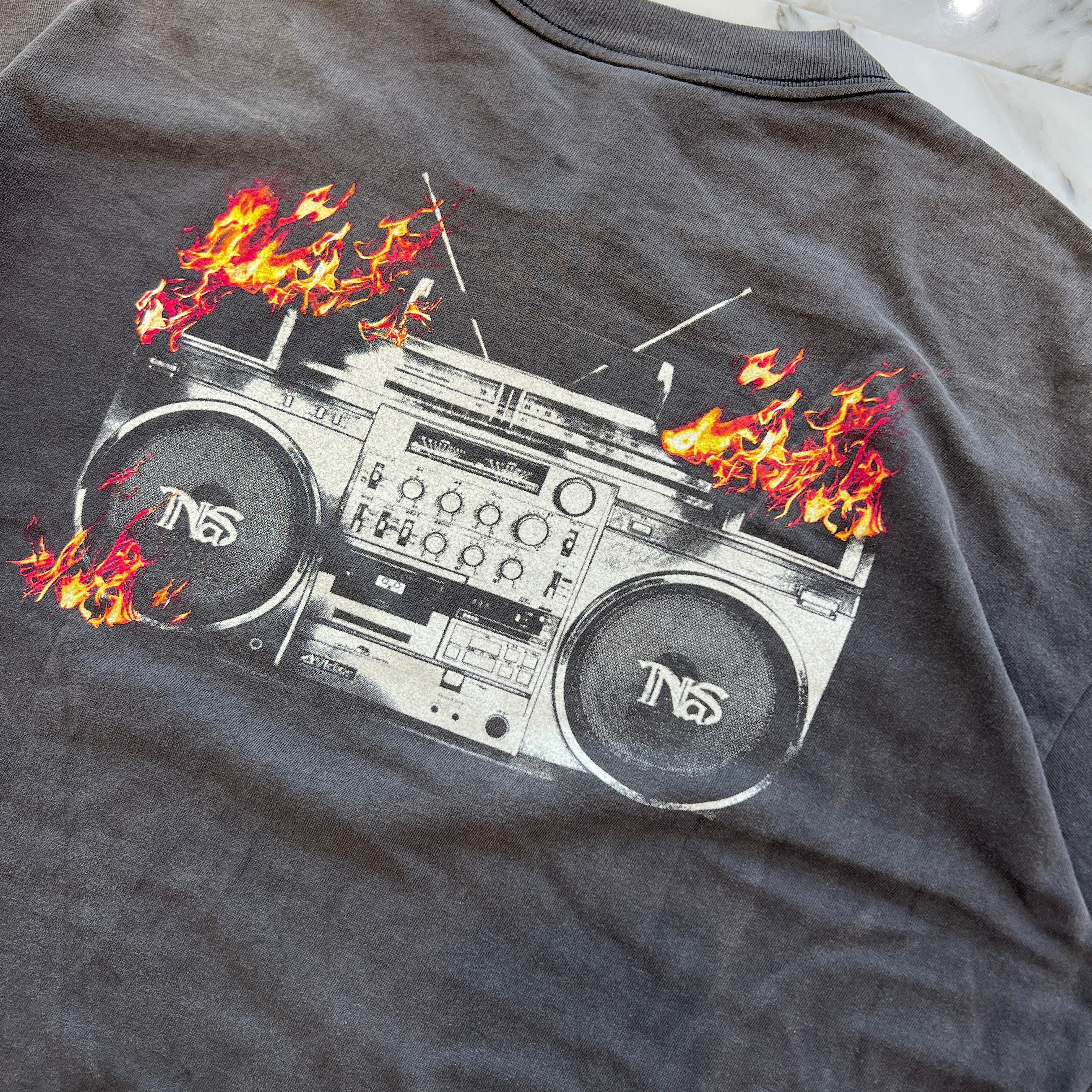 SAINT Mxxxxxx × NaS 2025AW Cassette Tape Print Tee SM-HR1-0000-C20 Size XL セントマイケル×ナズ カセットテーププリント Tシャツ サイズXL